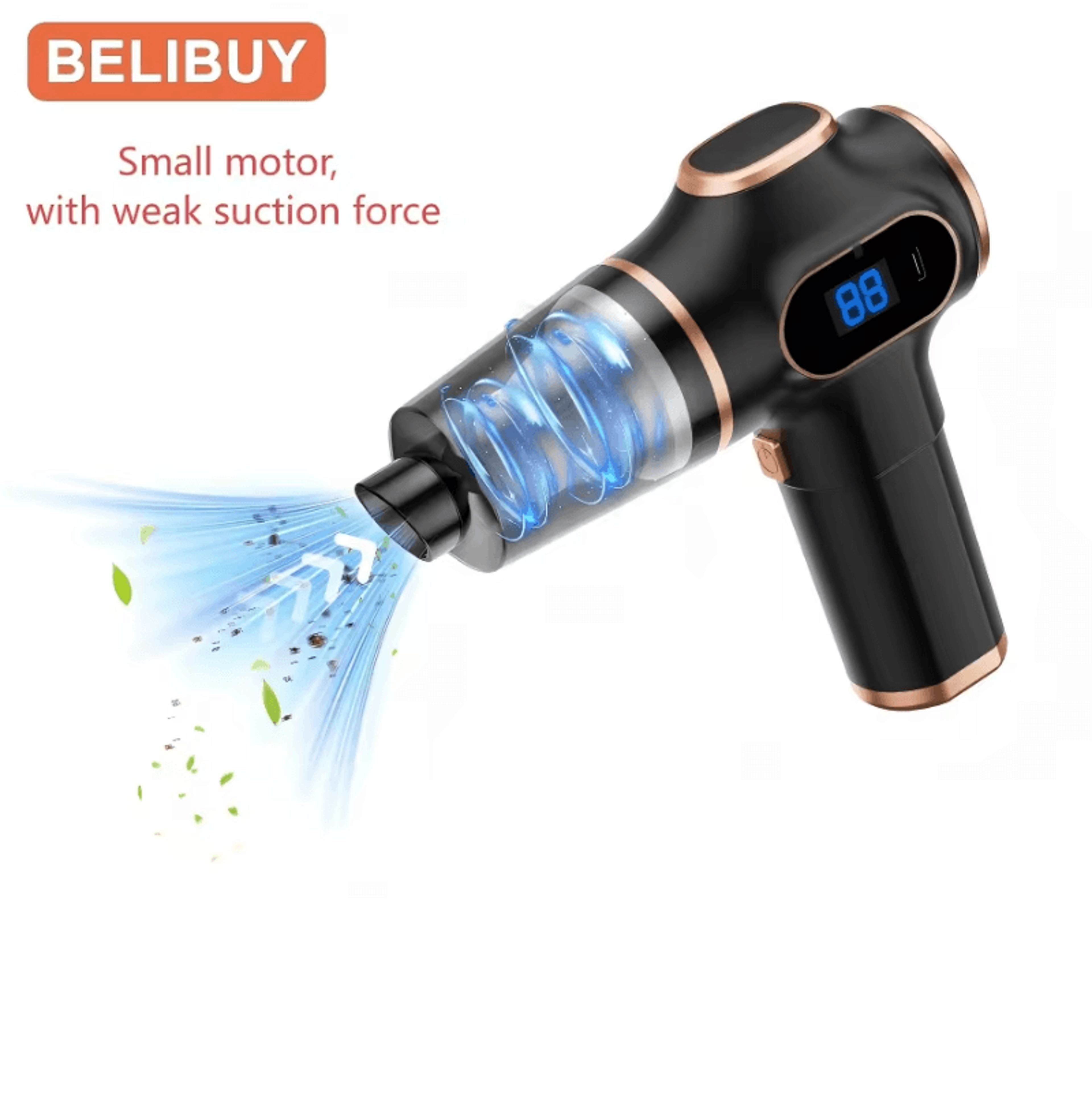 Ultra Portable HighPower Cordless Car Vacuum Cleaner  MultiSurface Handheld For Home  Pet Hair 2