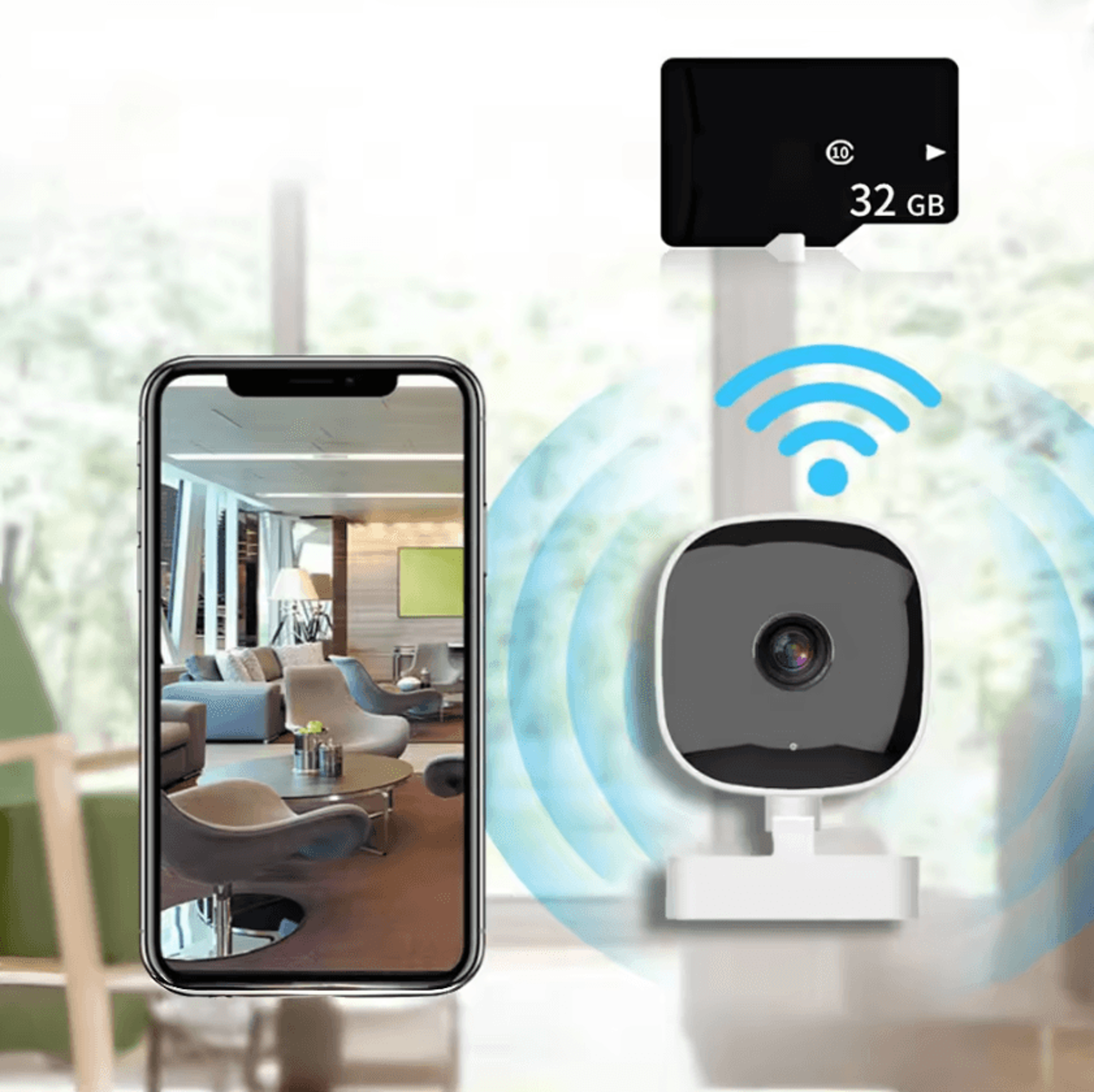 GuardCam Pro 4K WiFi IP Camera With Color Night Vision  TwoWay Audio 4