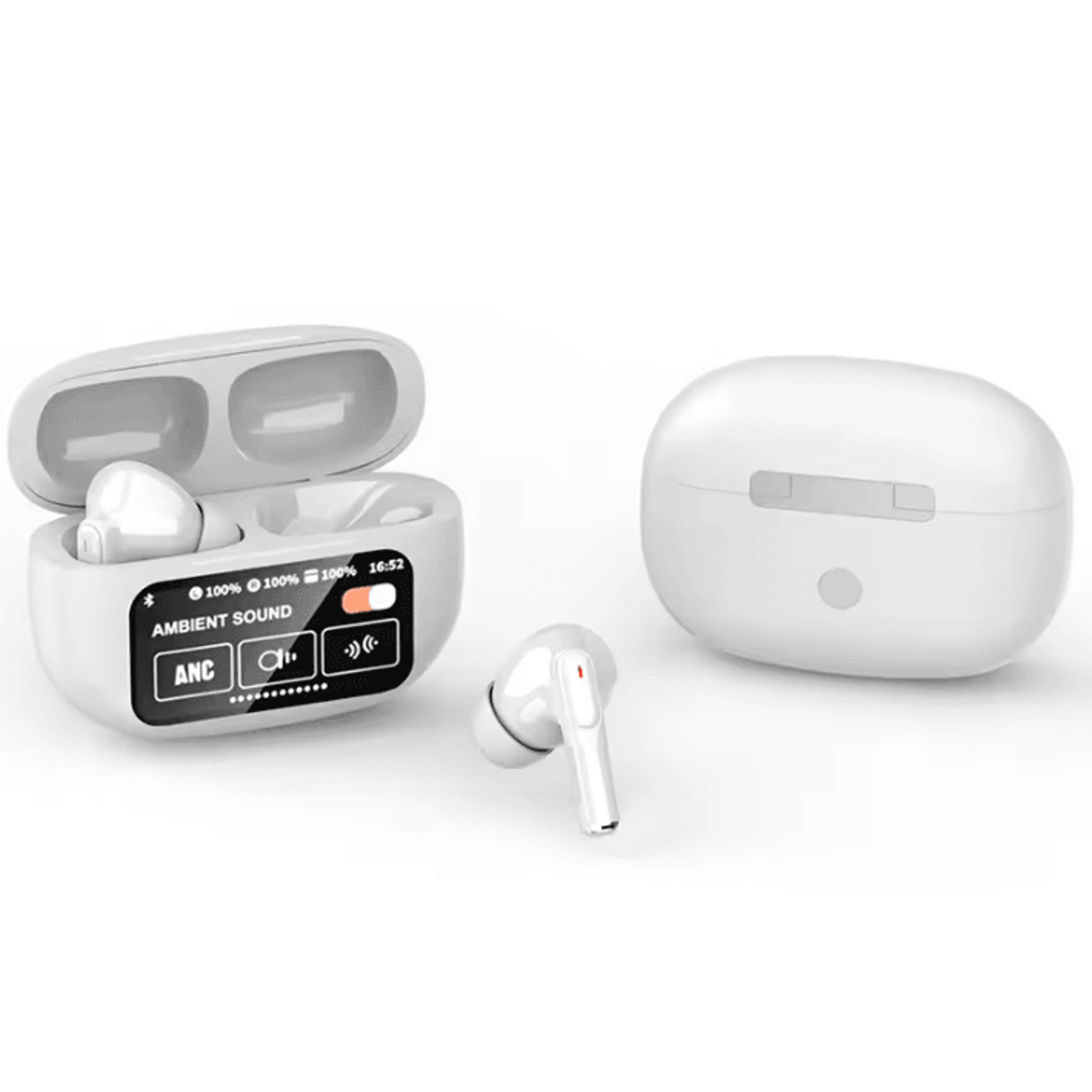 A9Plus Pro ANC Wireless TWS Earbuds With LED Touch Screen  BT54 7