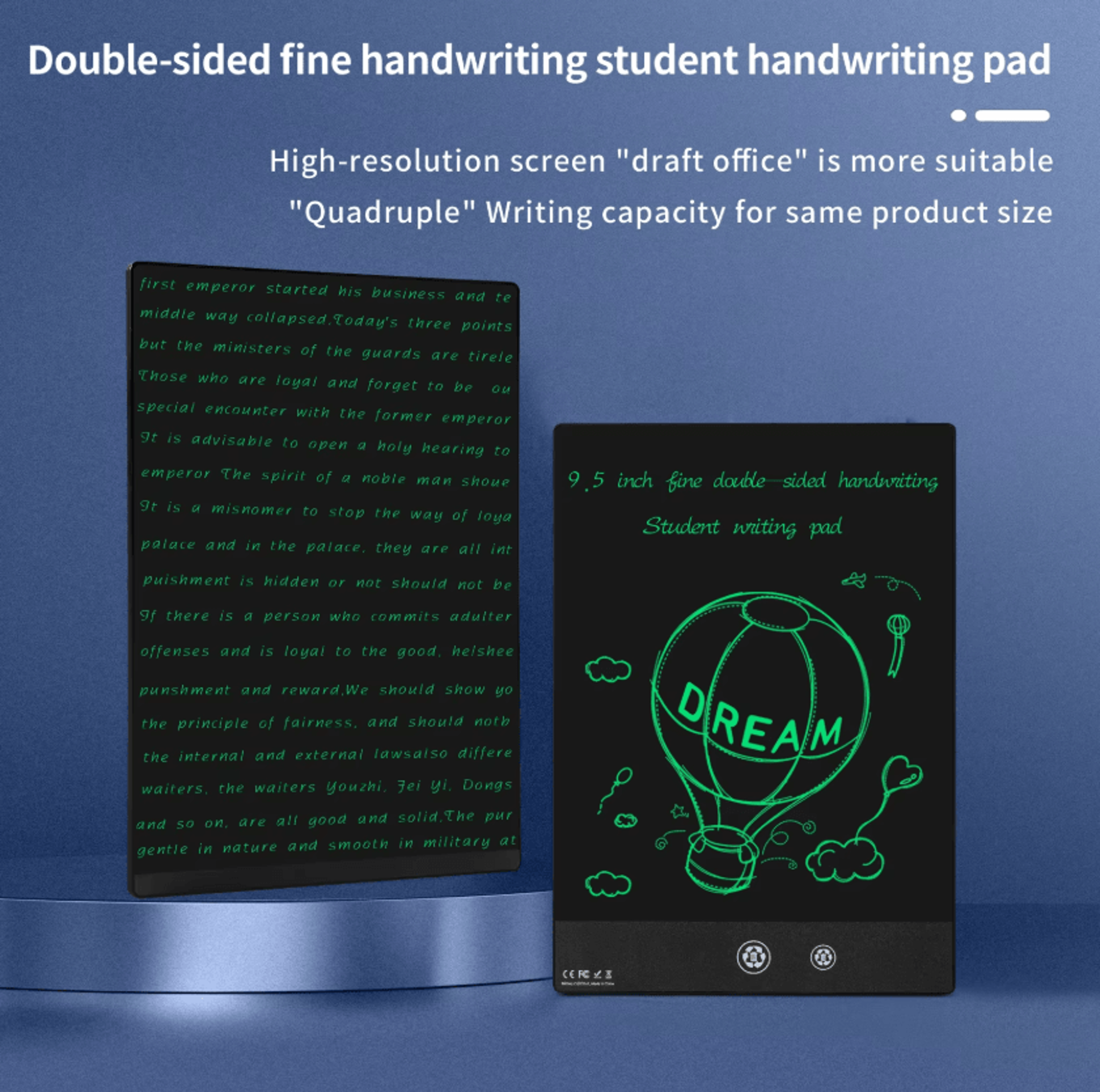 NotePad Pro 95 LCD Writing Tablet  Reusable Drawing Board For Kids  Everyday Notes 0
