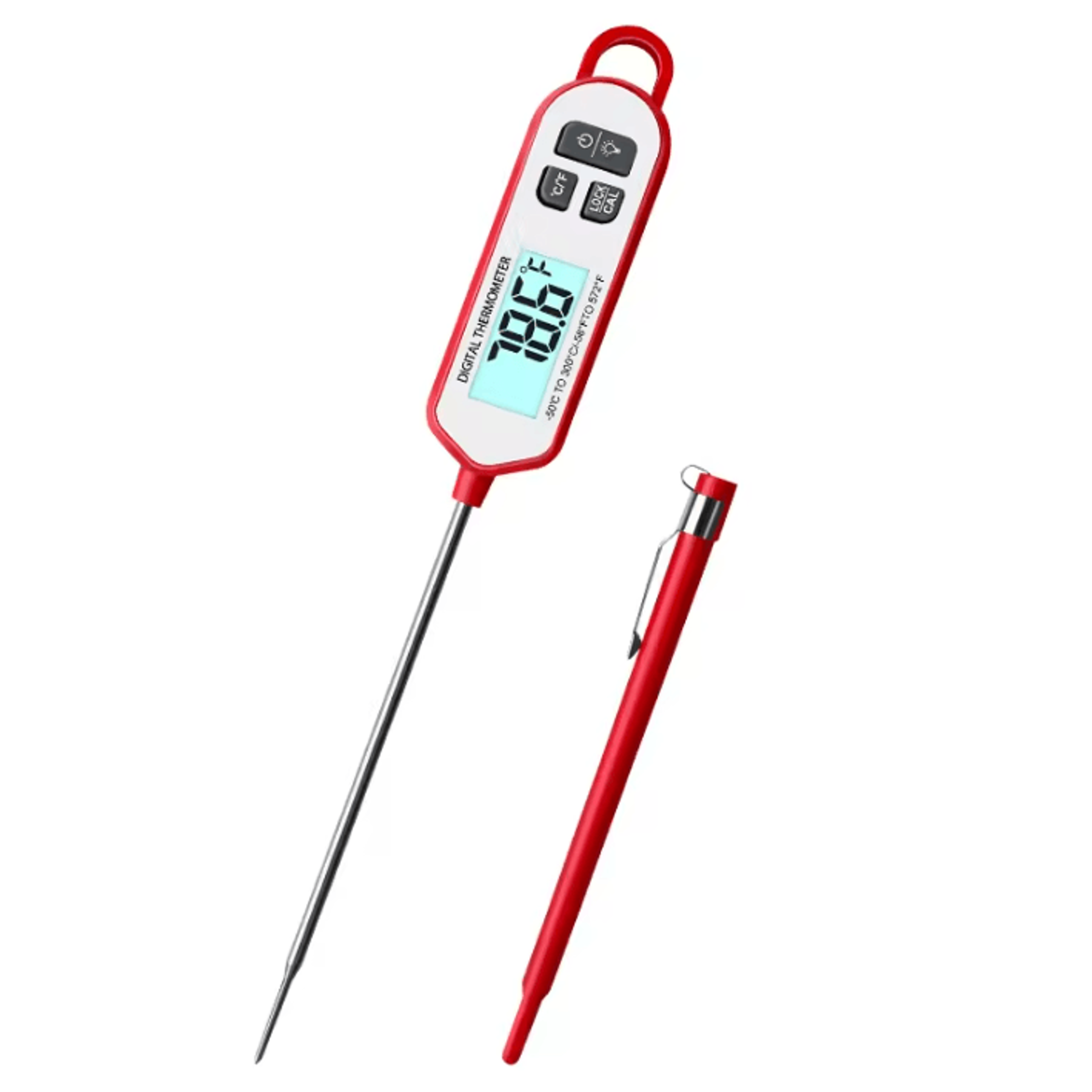 Backlit Digital Meat Thermometer Instant Read BBQ  Kitchen Food Probe 5