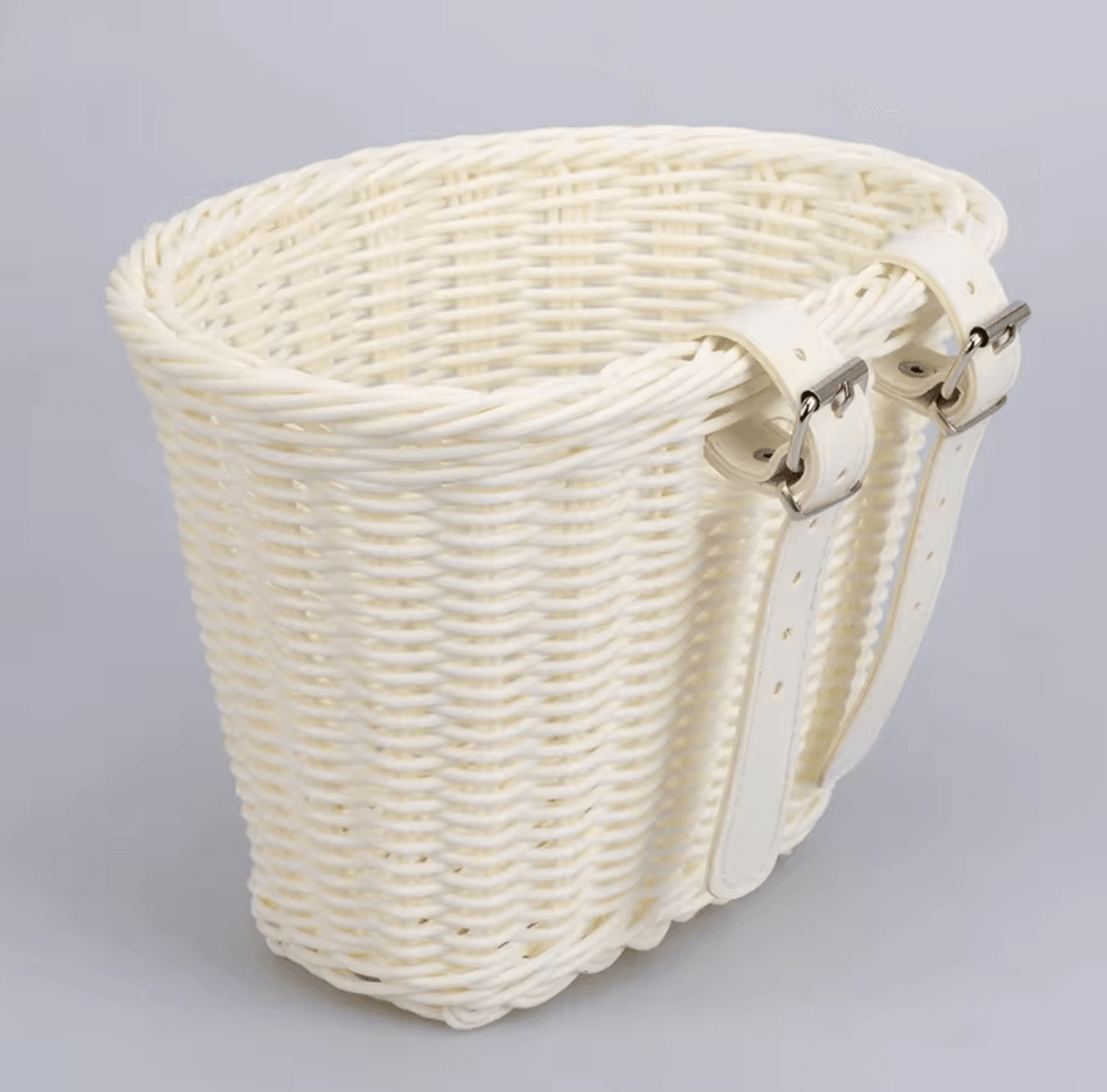 Handwoven Bicycle Front Basket Adjustable Bike Handlebar Basket MultiUse Storage Carrier 0