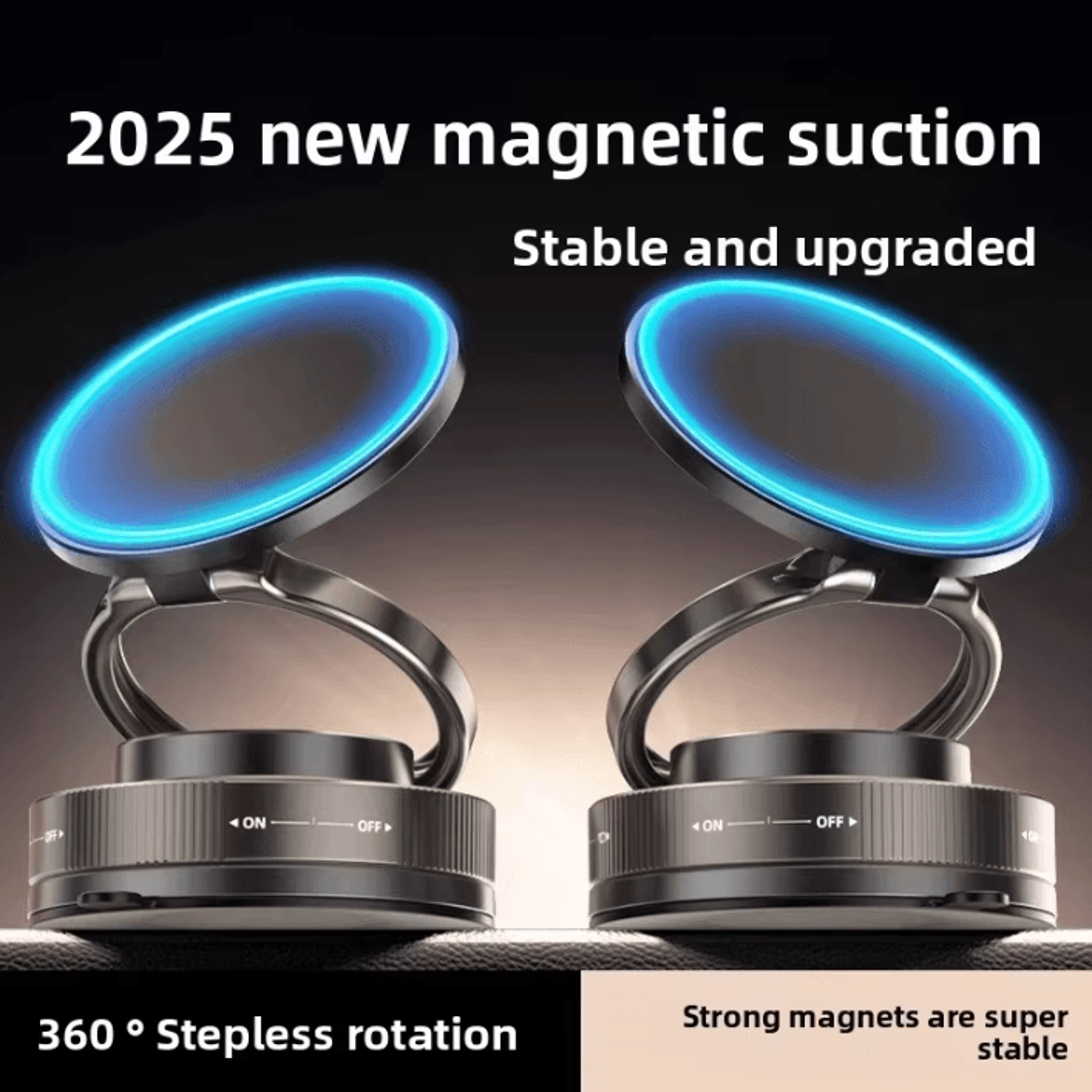 t30 magnetic phone holder vacuum suction magsafe phone mount adjustable 360 car & multi-surface stand