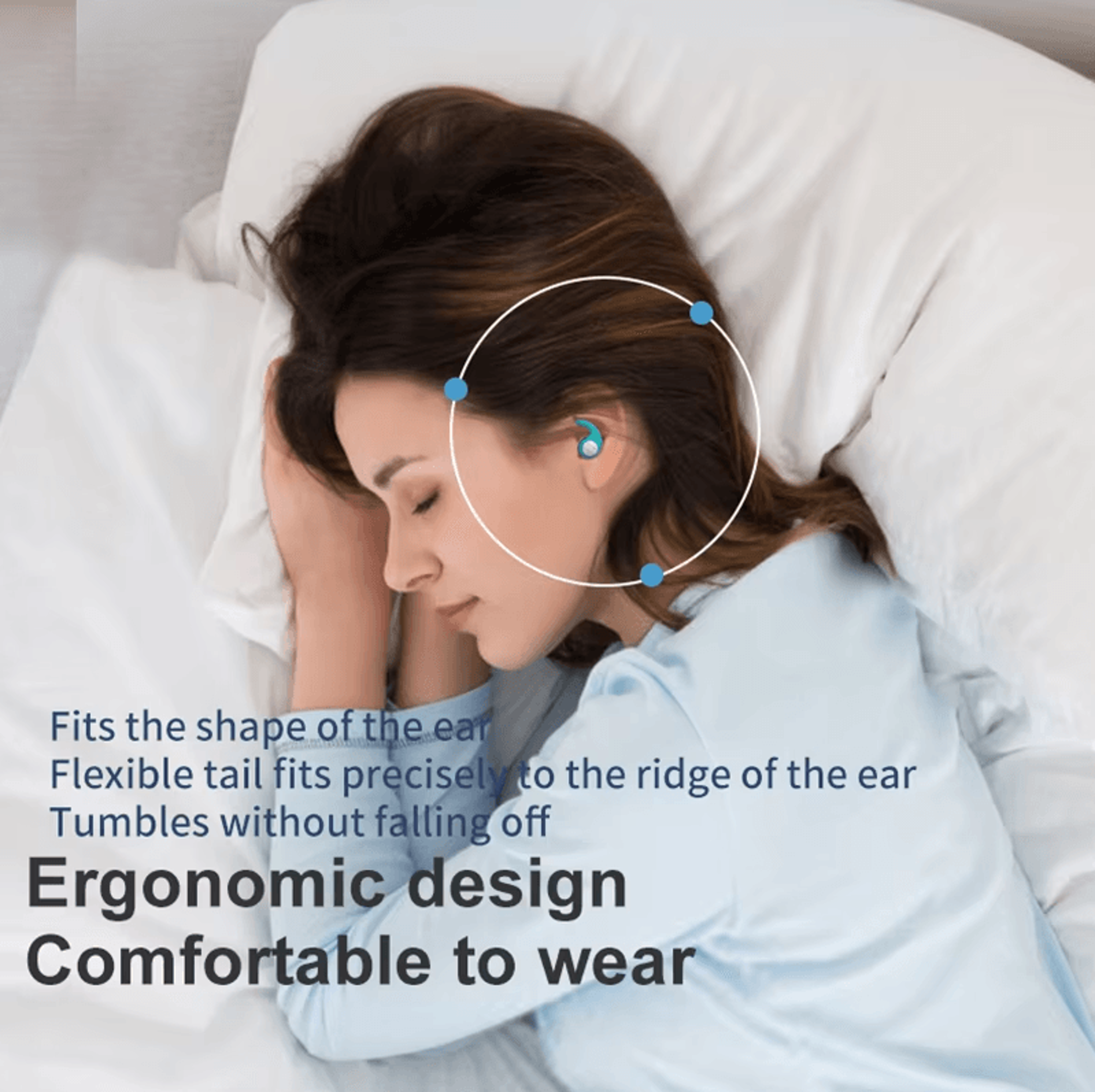 24PCS Sleeping Ear Plugs Soft Waterproof Silicone Ear Plugs Noise Reduction Comfort Fit Set 4