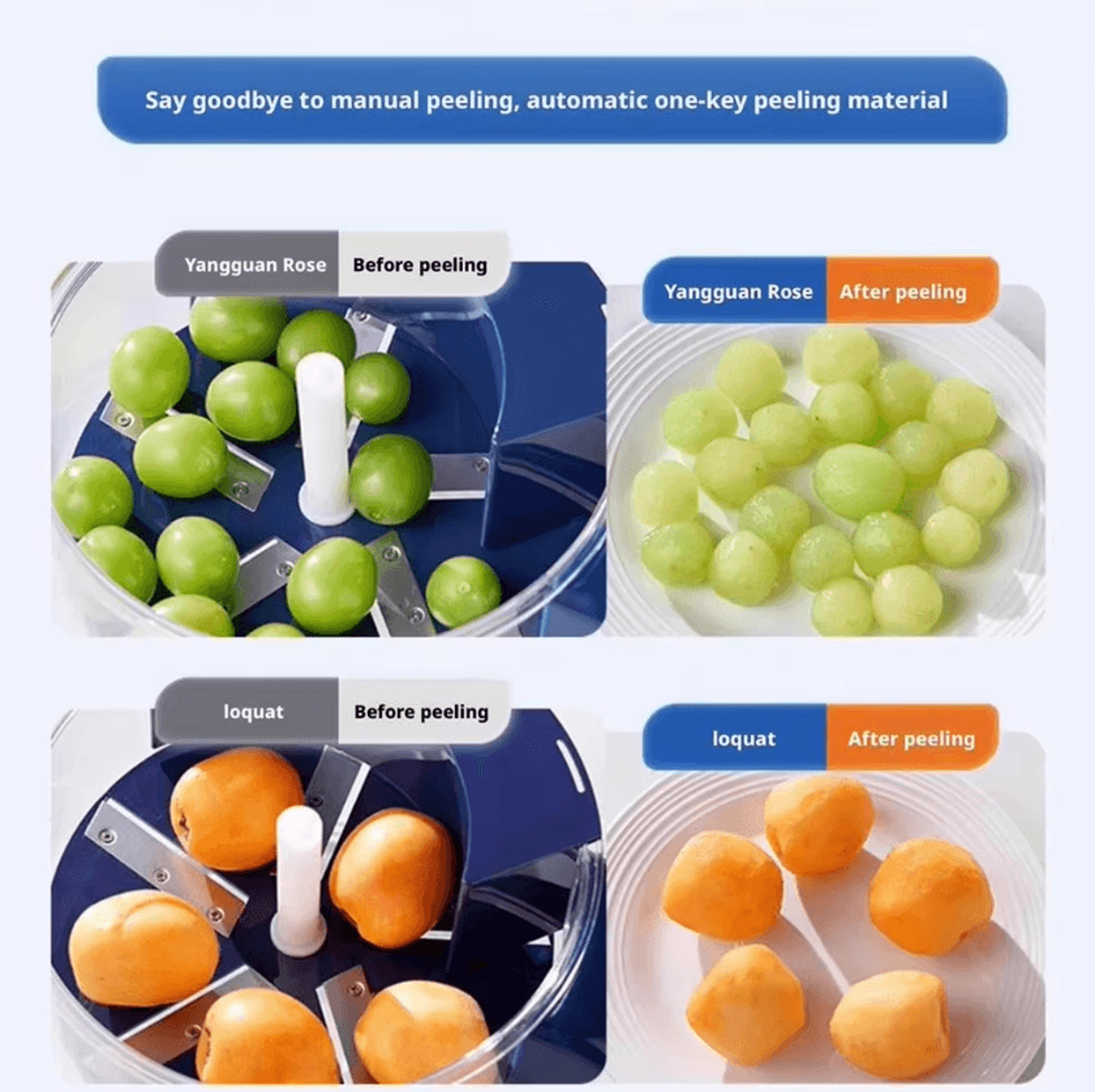 AutoPeel Pro Electric Grape Peeler Machine HandsFree Automatic Fruit Peeler For Berries  Small Frui 2
