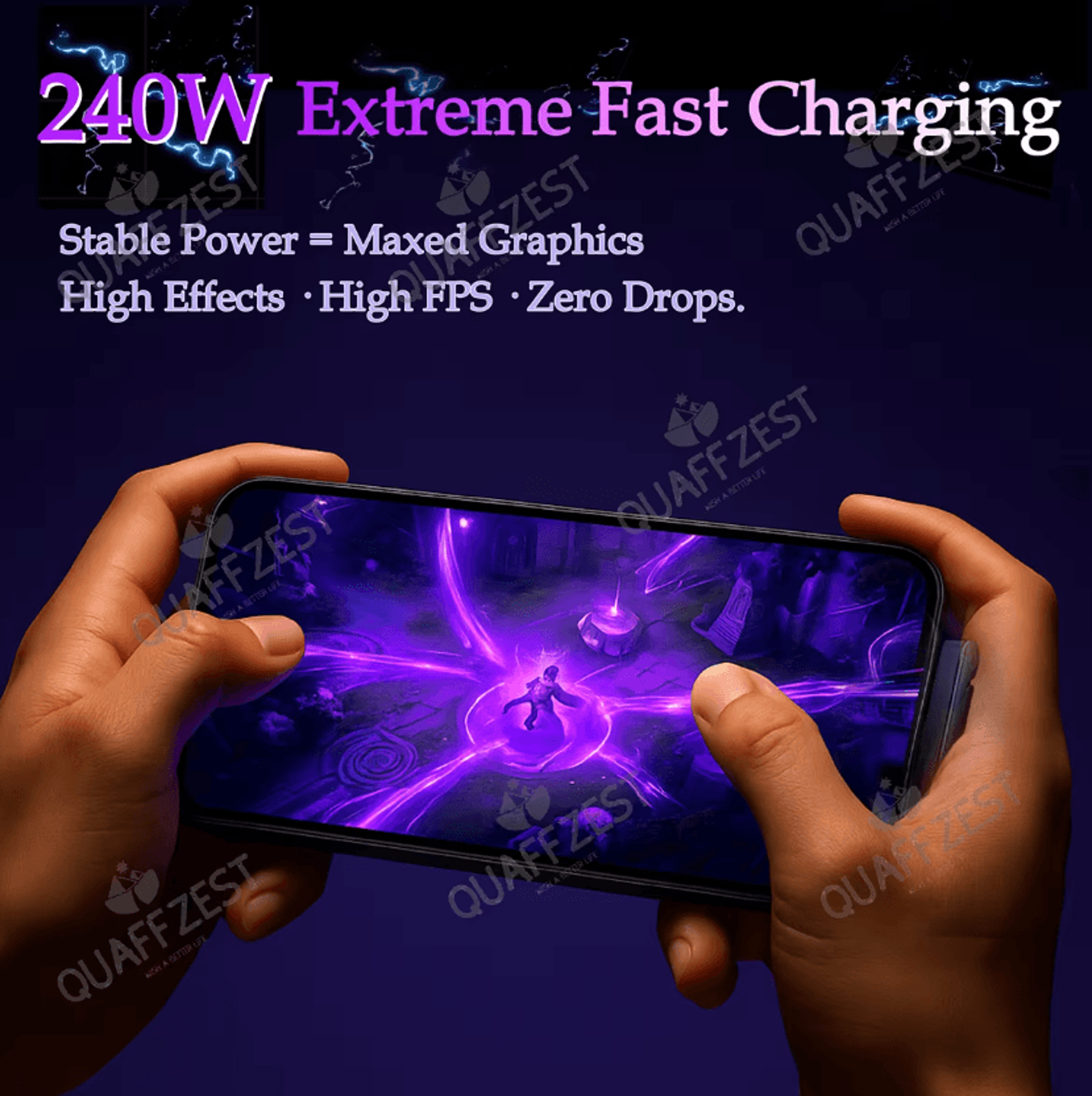 FlexCharge Pro 240W Fast Charging Cable 2in1 TypeC Phone Holder Cable Foldable Stand Data Cable 2