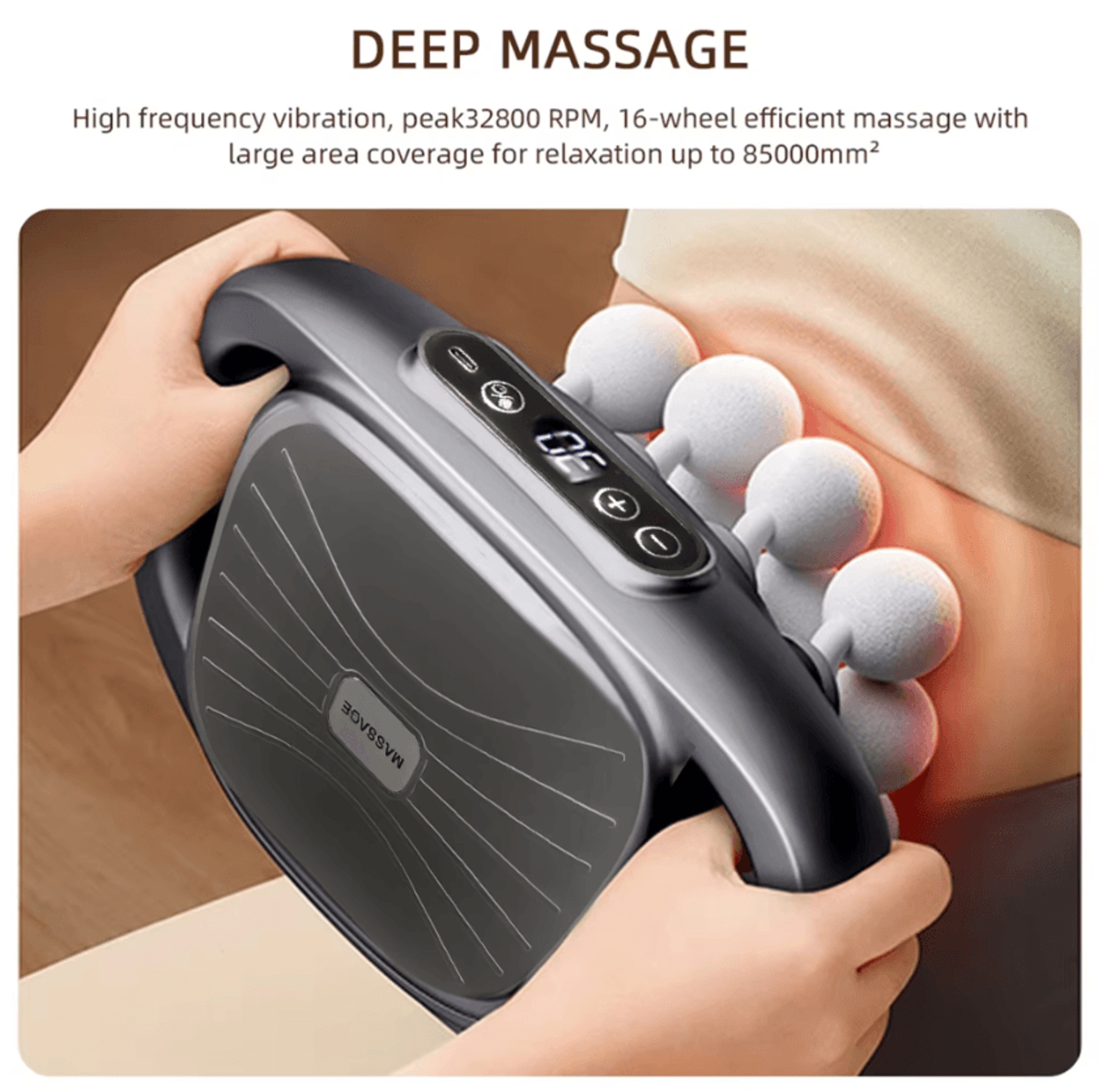 PowerPulse Max Electric Massage Gun Set Deep Tissue Muscle Massage Gun 16Head Full Body Recovery Ki 3