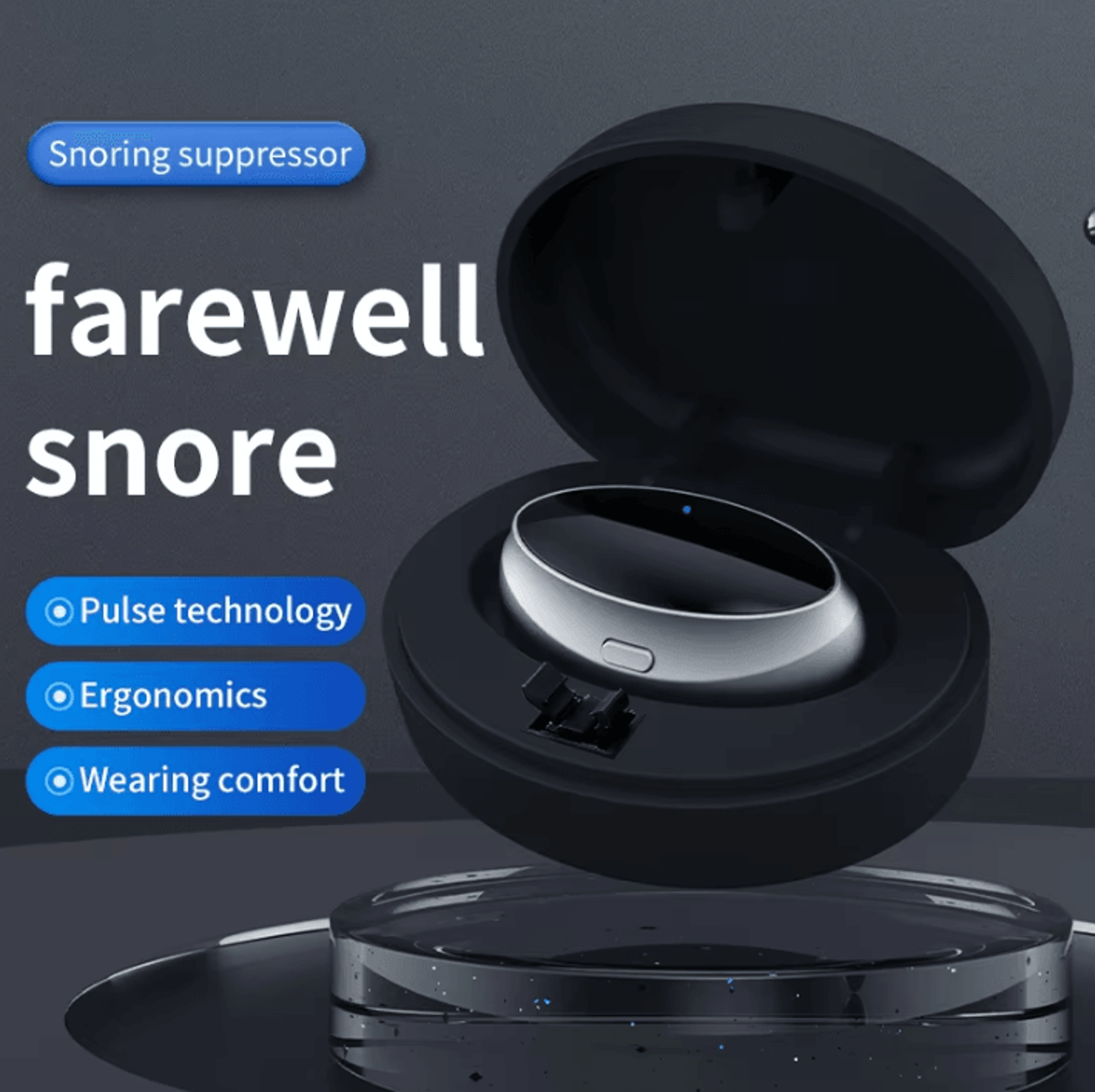 smart ems anti-snoring device – magnetic sleep aid for easy breathing