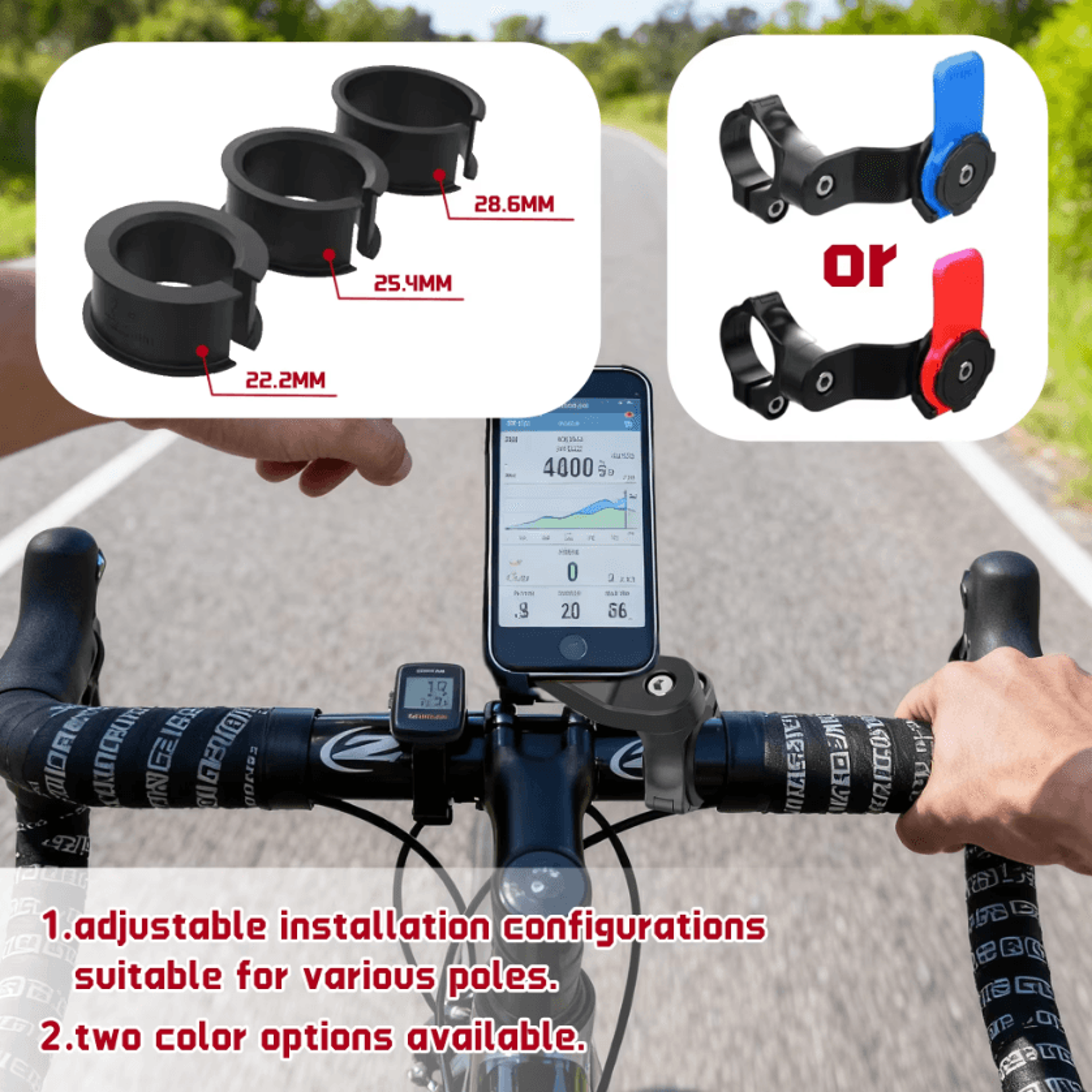 360 Rotating Motorcycle  Bicycle Phone Mount  AntiShock Vacuum Suction Holder 1