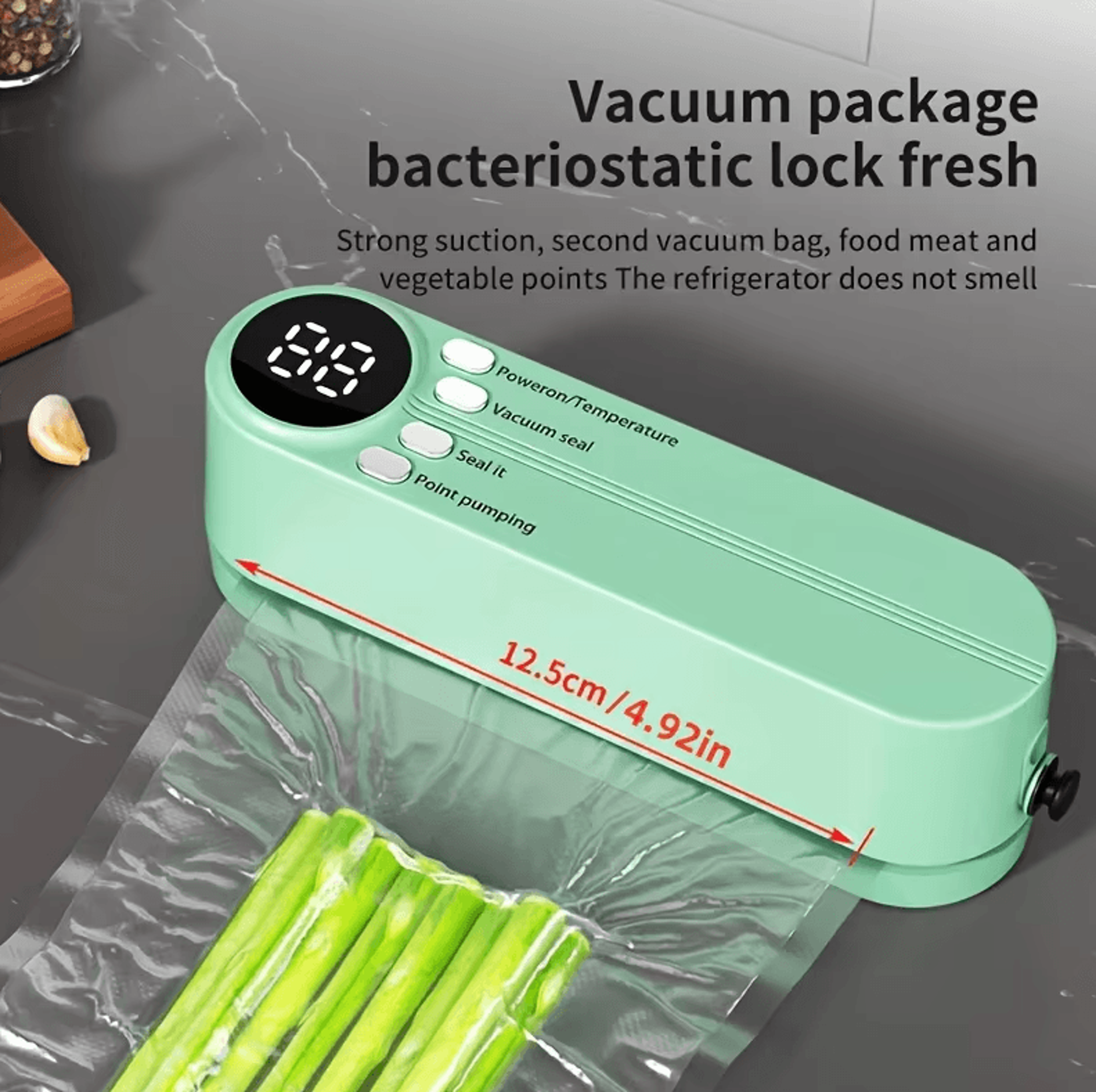 Smart Wireless Vacuum Food Sealer With USB Charging  MultiFunction Air System 2
