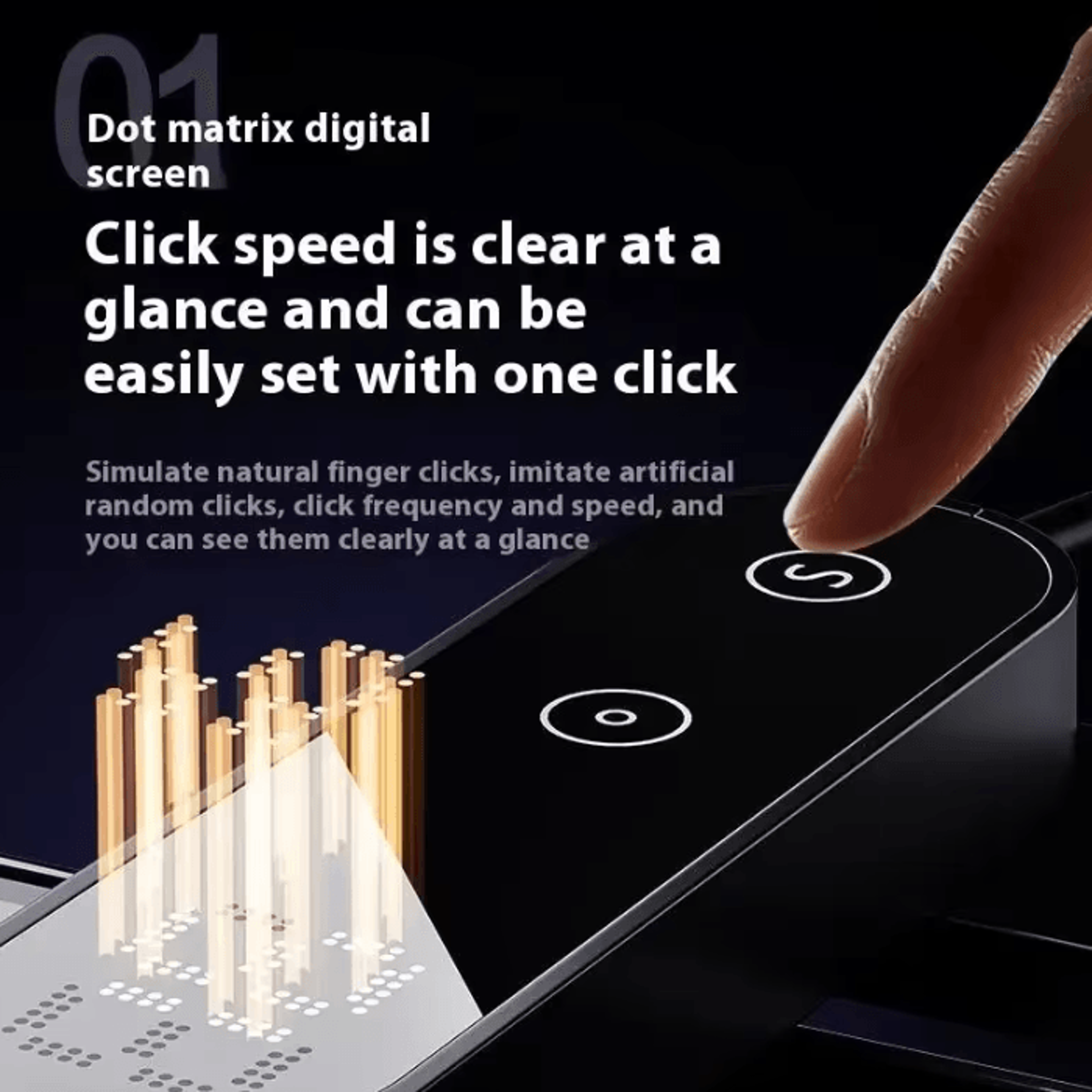 Smart Auto Screen Clicker With Adjustable Speed  HandsFree Tapper For Phones 2
