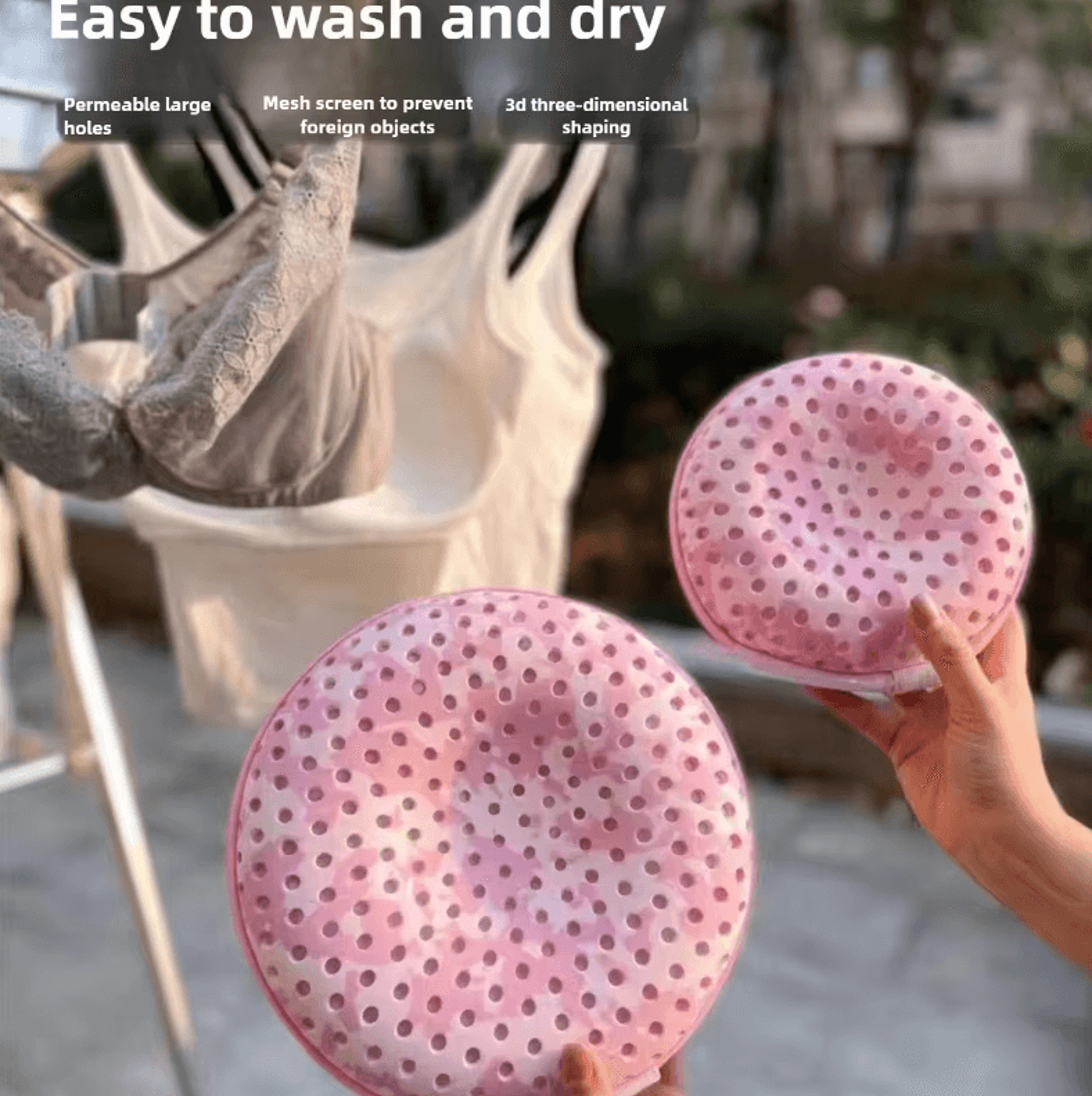 AntiDeformation Bra Washing Bag  Protective Mesh Laundry Bag For Underwear  Delicates 1