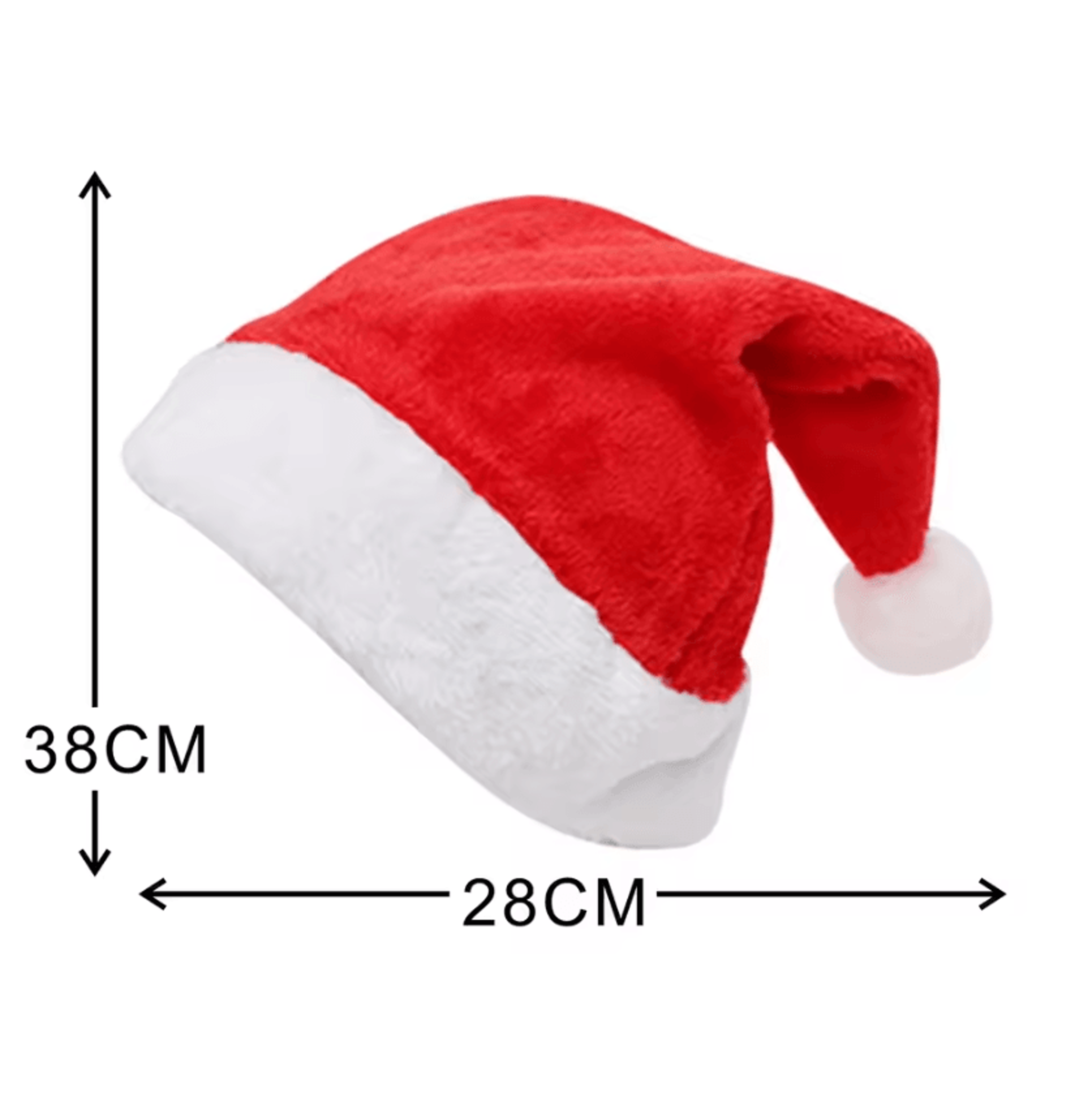LED Plush Santa Hat  Adjustable LightUp Christmas Hat For Adults  Kids 4