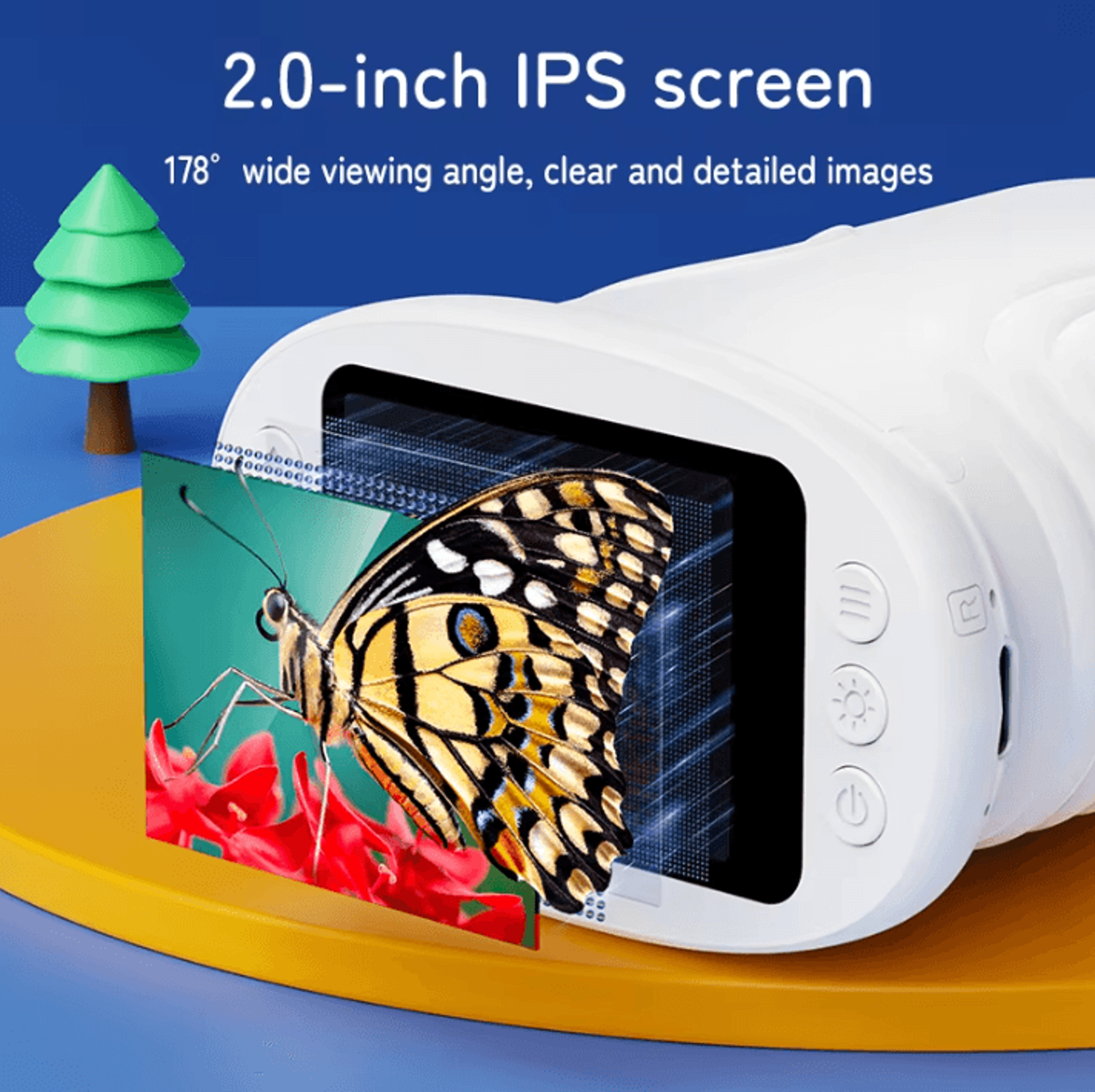 Mini Kids Digital Microscope With 2 Screen  1000x Zoom Handheld Learning Camera 2