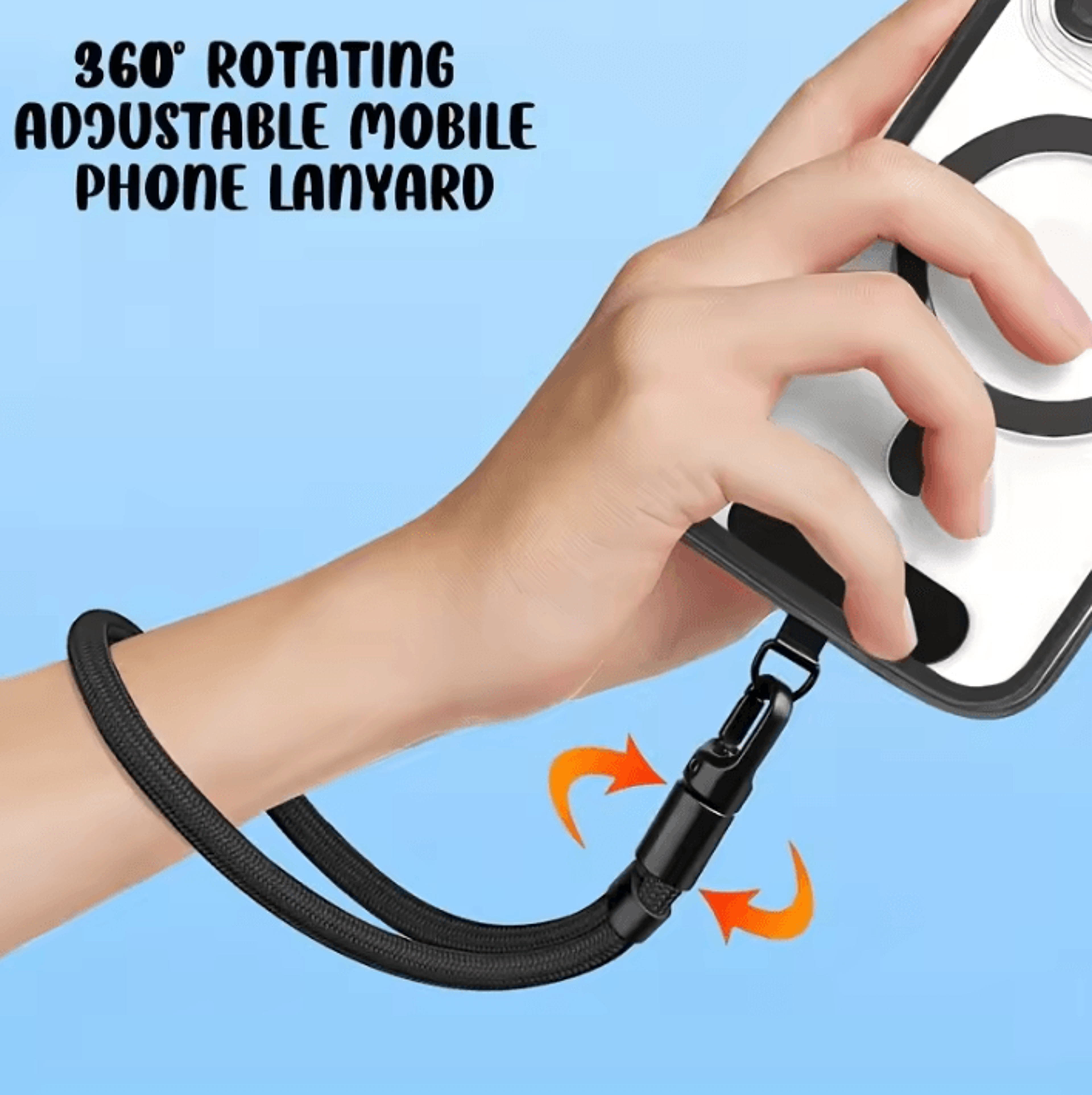 adjustable phone lanyard strap – universal crossbody phone holder with secure clip