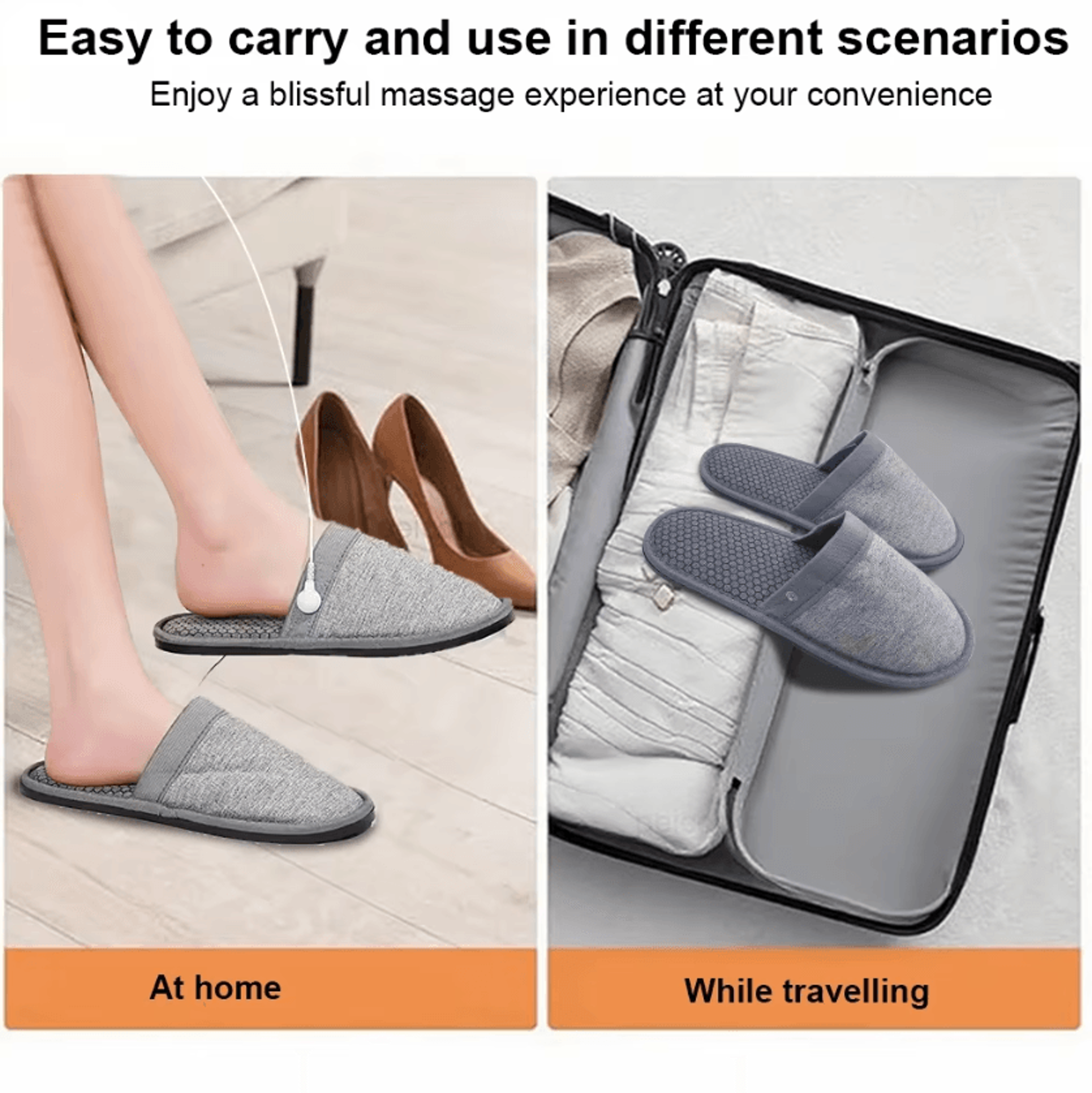 Rechargeable EMS Foot Massager Slippers  Electric Foot Massage Shoes With Remote Control 2