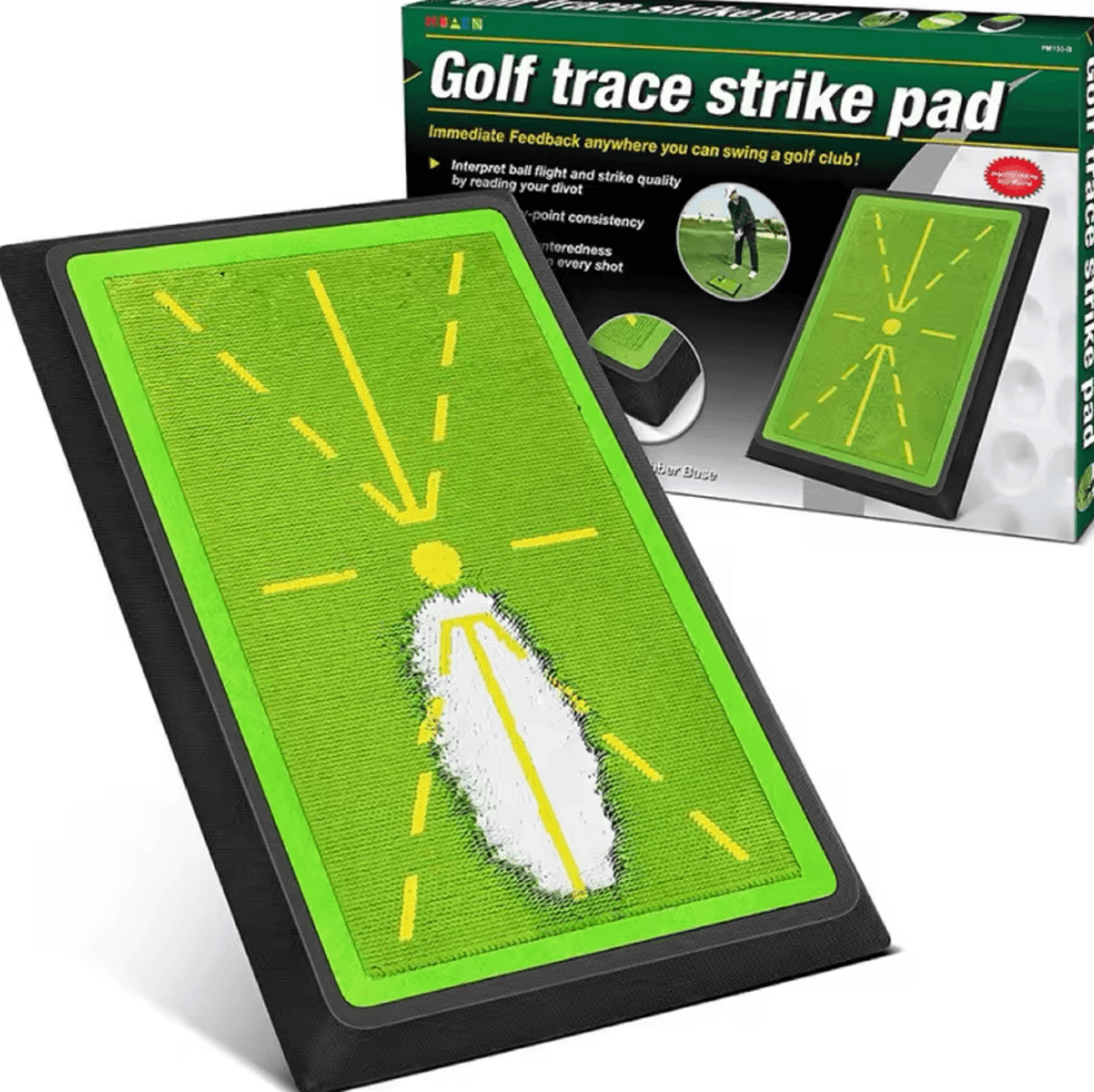 Smart Golf Swing Path Trainer Mat  Strike Detection Practice Pad For Beginners 0