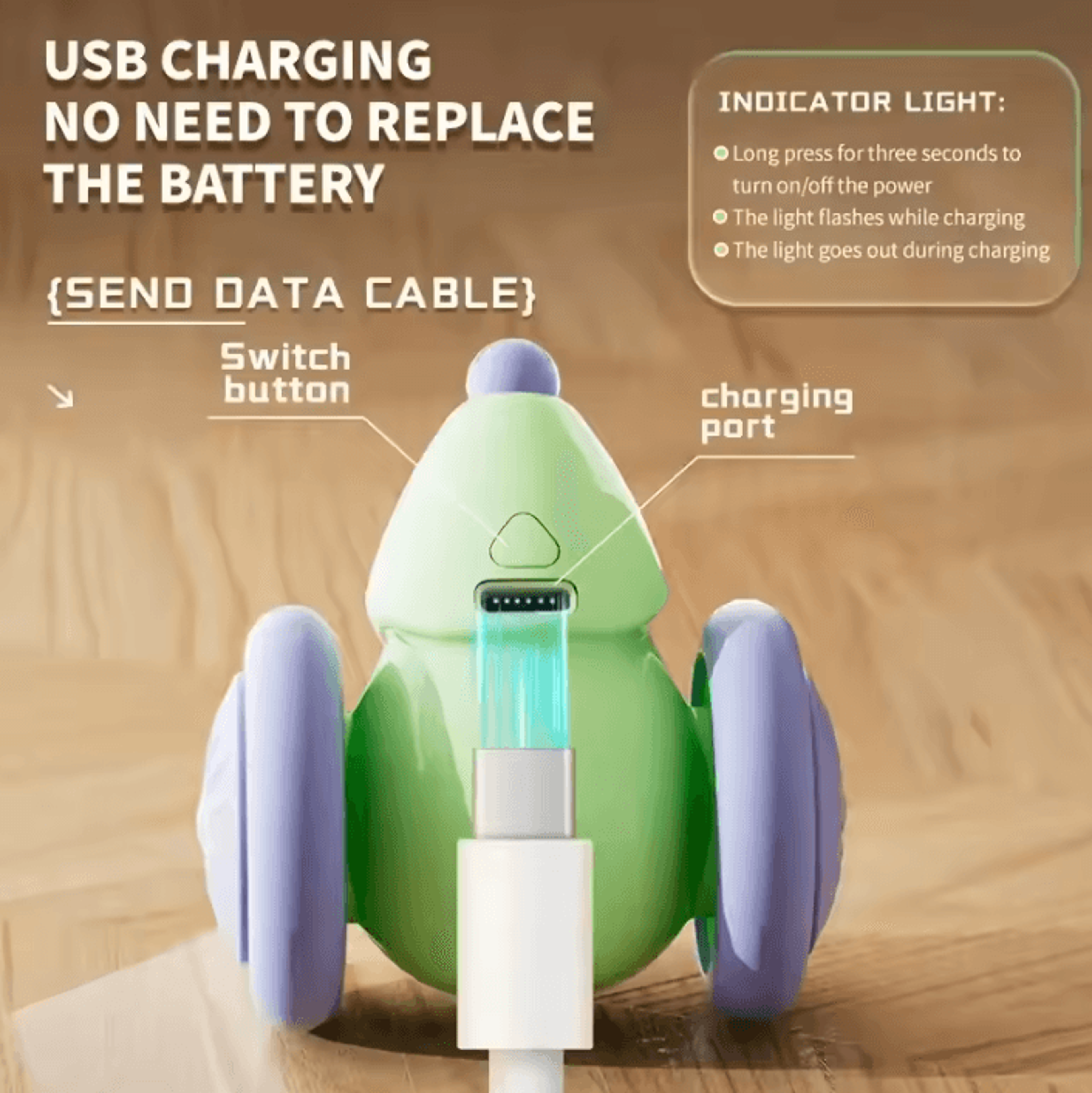 Smart Interactive Electric Mouse Cat Toy Car  Automatic Obstacle Avoidance Teaser 3