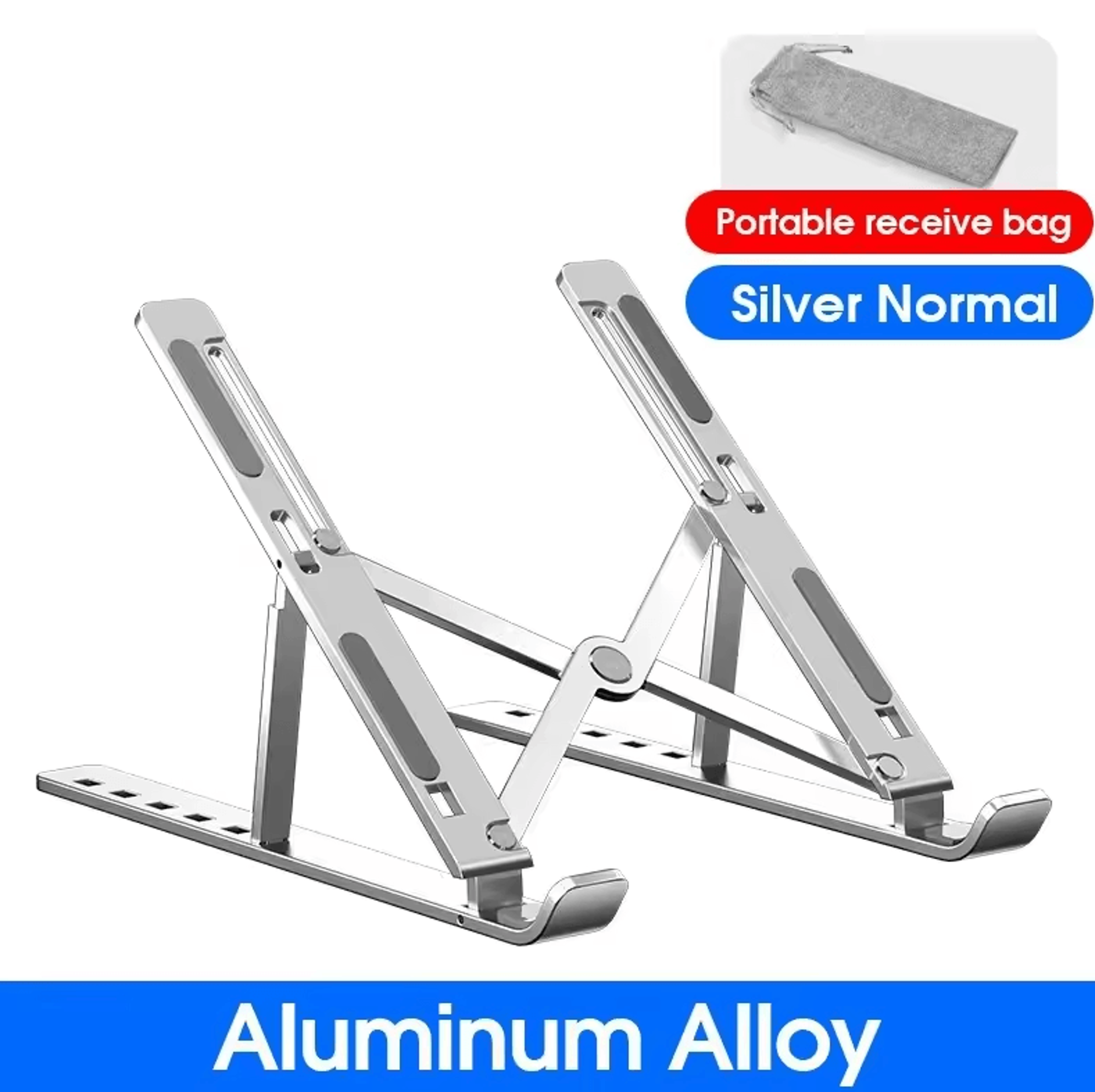 N8 Adjustable Aluminum Laptop Stand  Foldable Cooling Desktop Holder For MacBook  Tablets 1