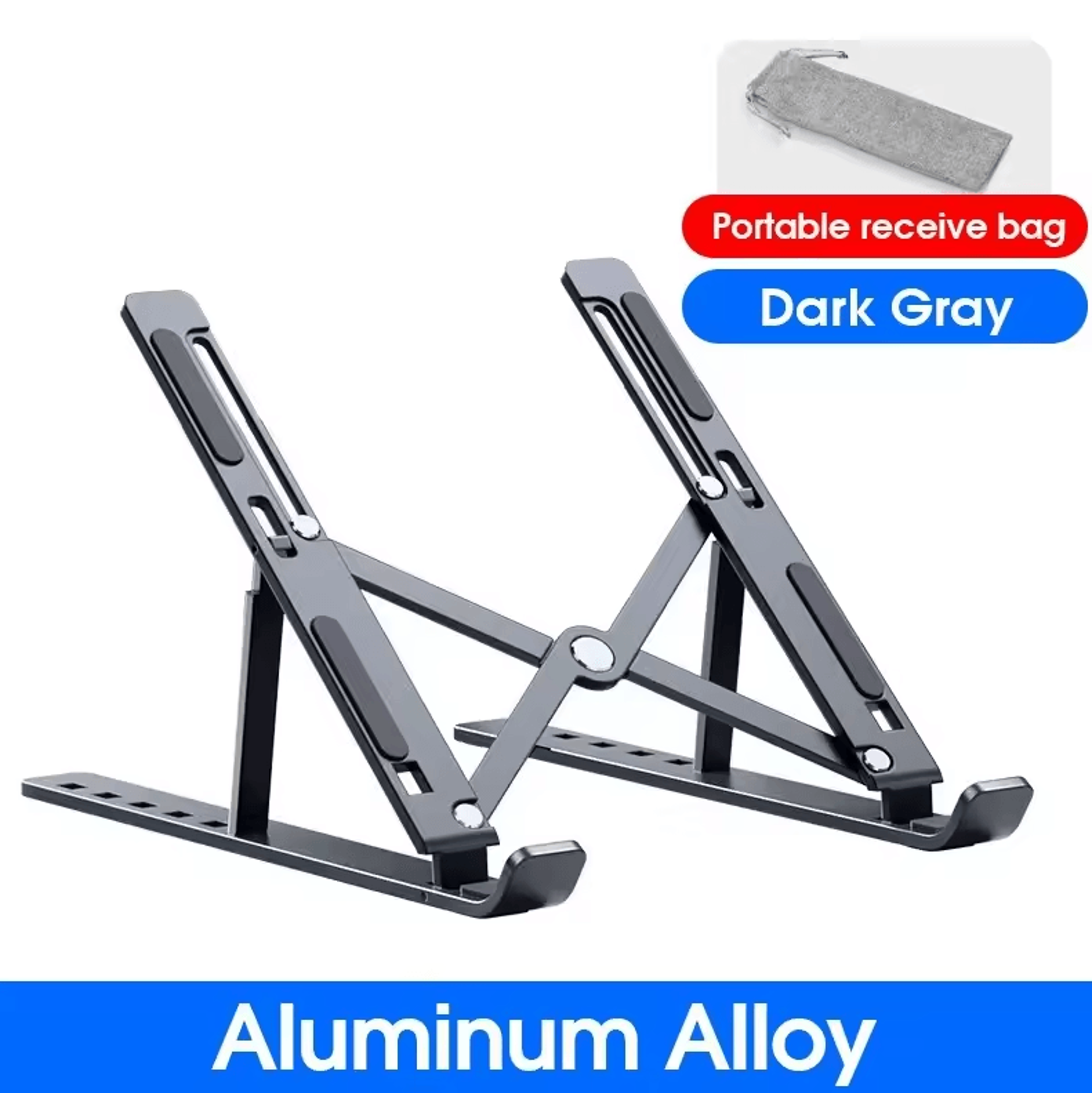 N8 Adjustable Aluminum Laptop Stand  Foldable Cooling Desktop Holder For MacBook  Tablets 3