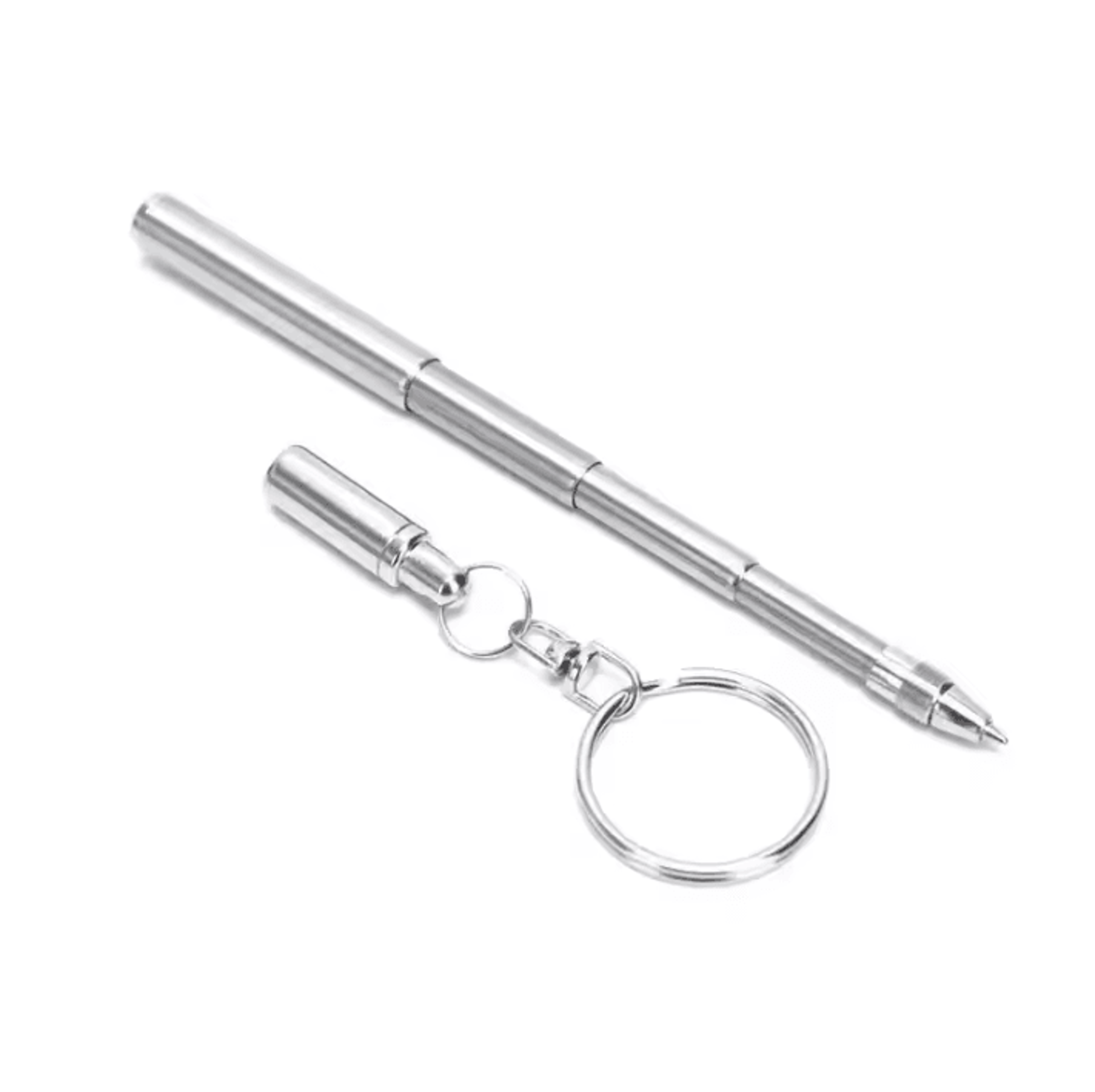 Mini Telescopic Keychain Pen  Stainless Steel Retractable EDC Writing Tool 4