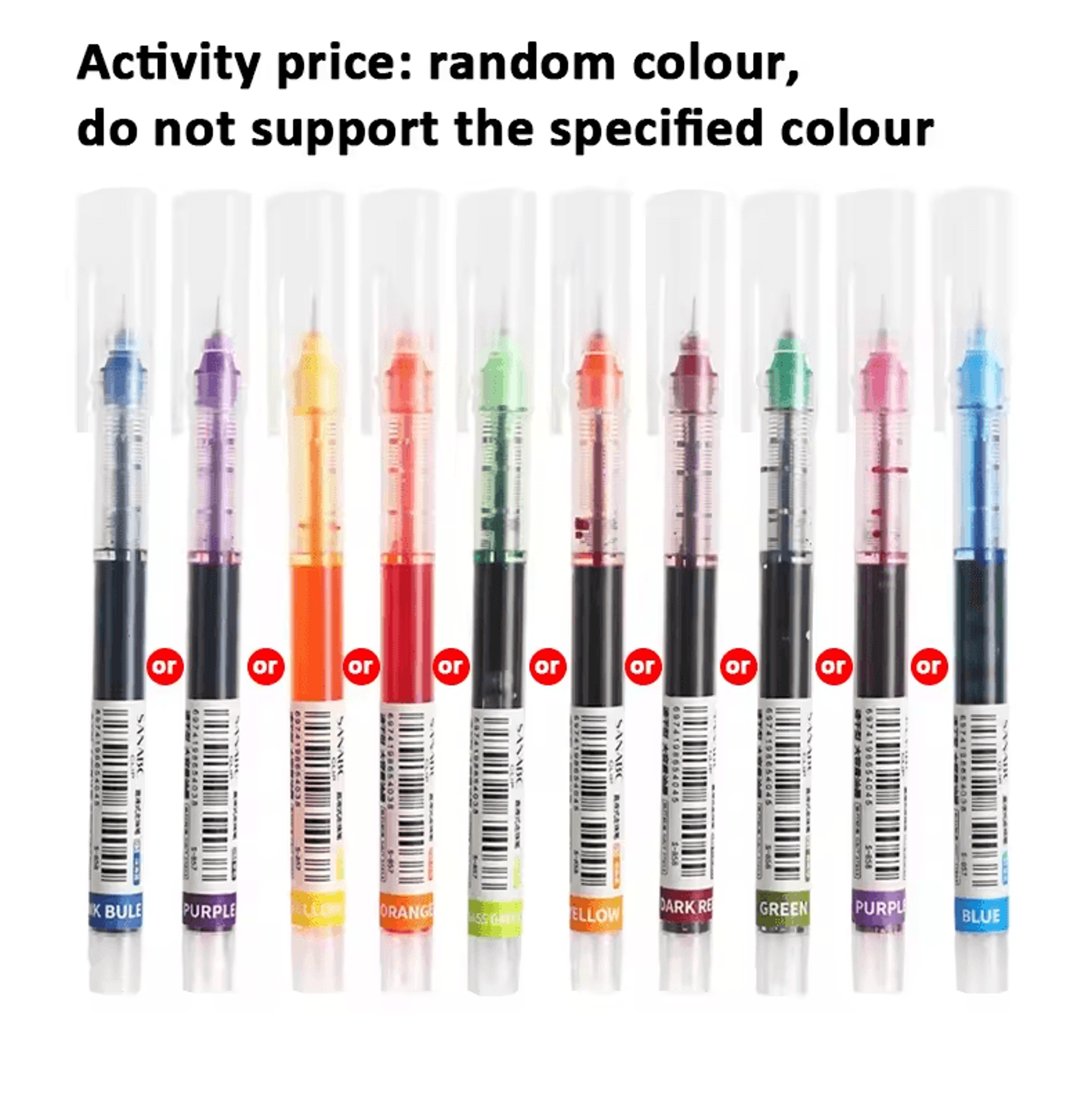 05MM Needle Tip Gel Pens Set  Smooth Writing Kawaii Liquid Ink Ballpoint Pens 3