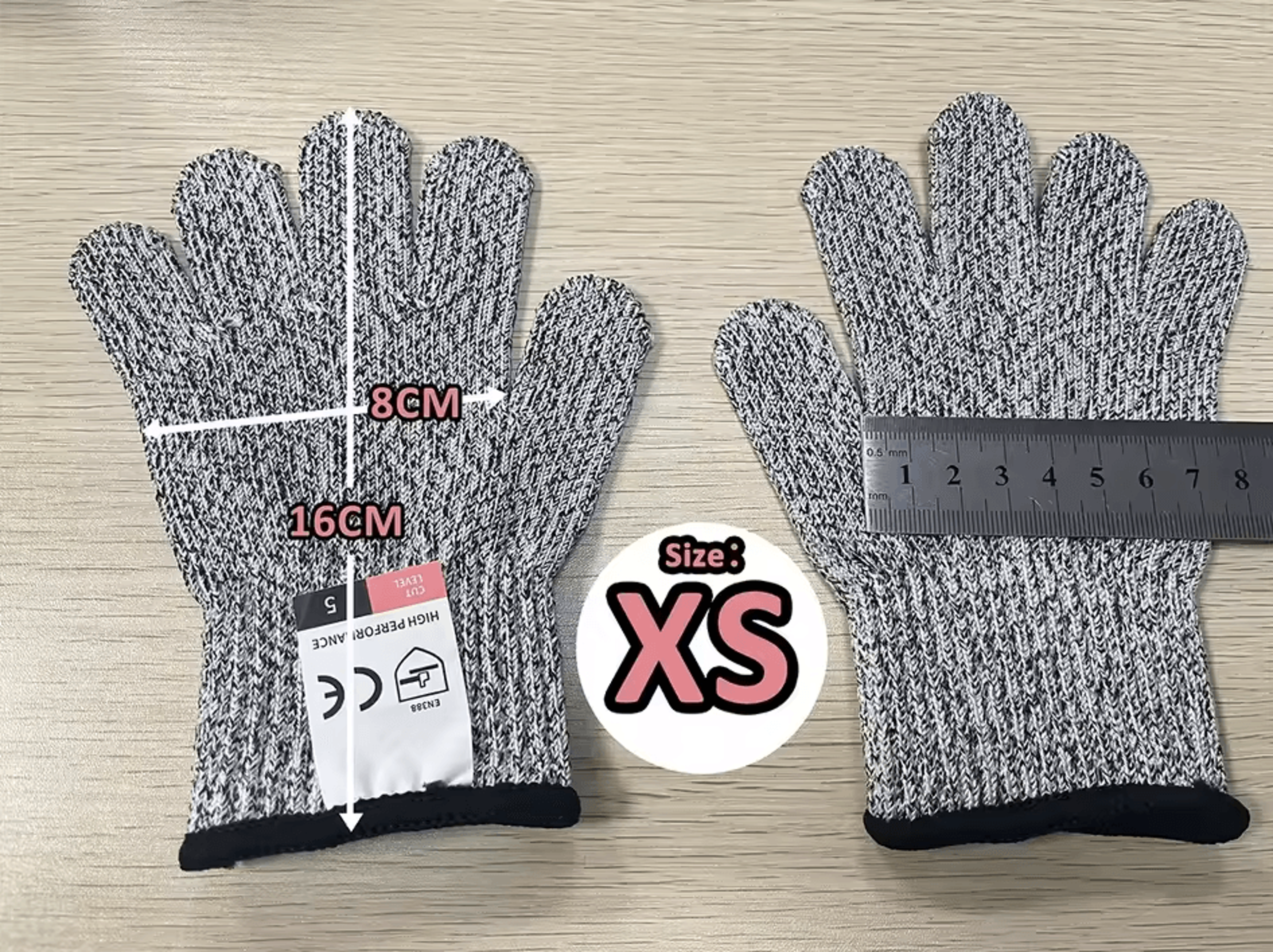 HPPE Level 5 CutResistant Work Gloves  MultiPurpose Safety Protection For Kitchen  Industrial Use 5