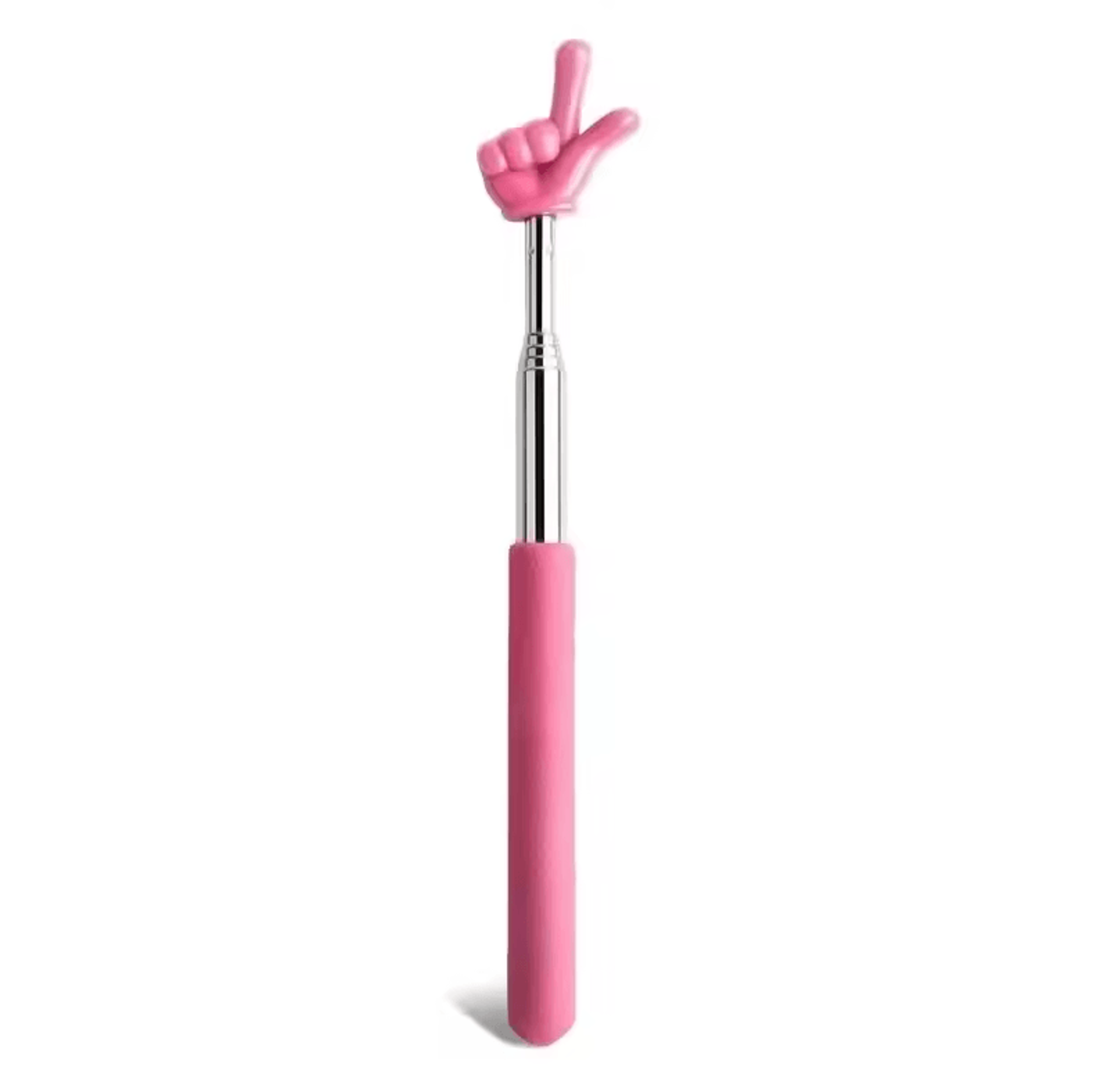 Telescopic Stainless Steel Teaching Pointer  Finger Design Extendable Presentation Stick 9