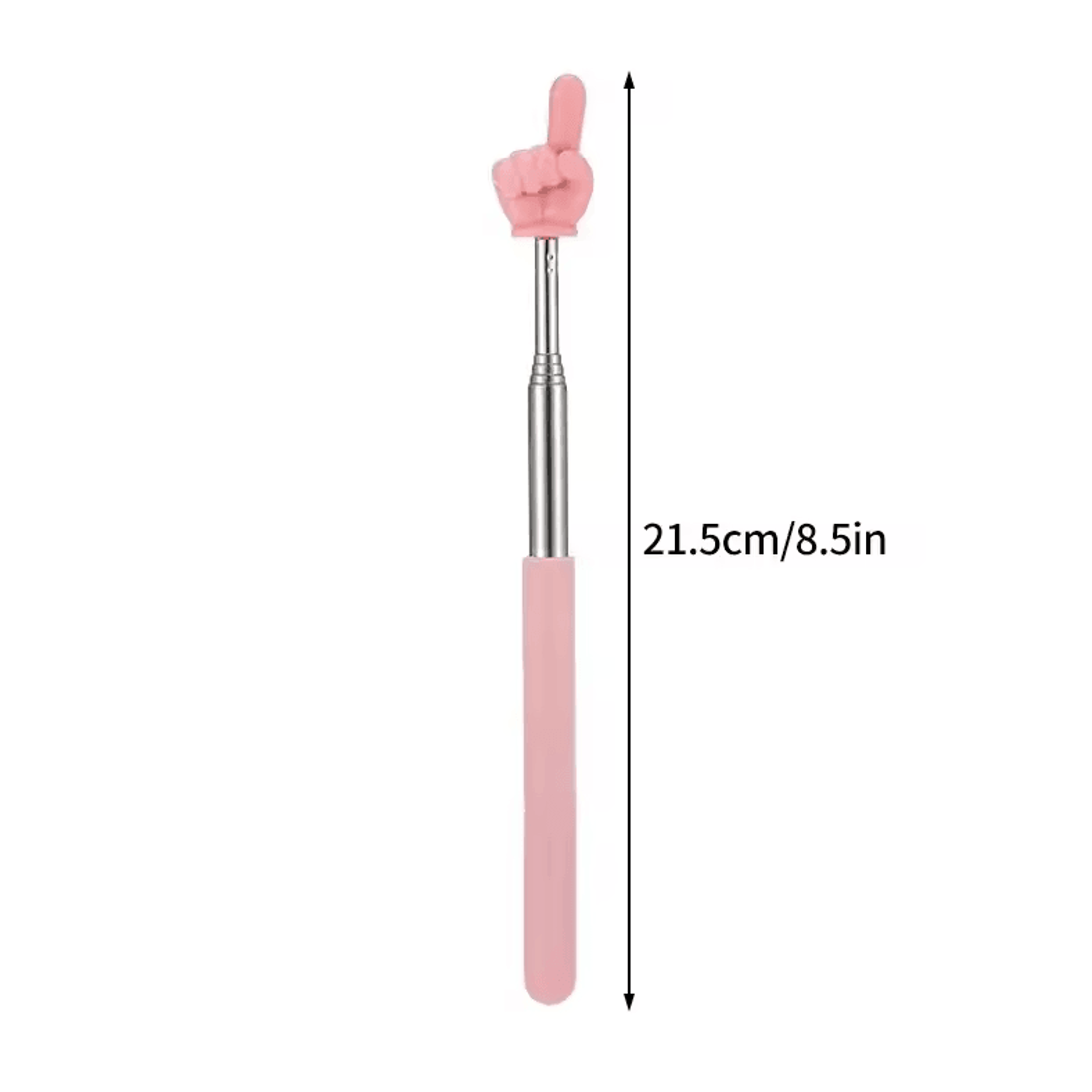 Telescopic Stainless Steel Teaching Pointer  Finger Design Extendable Presentation Stick 11