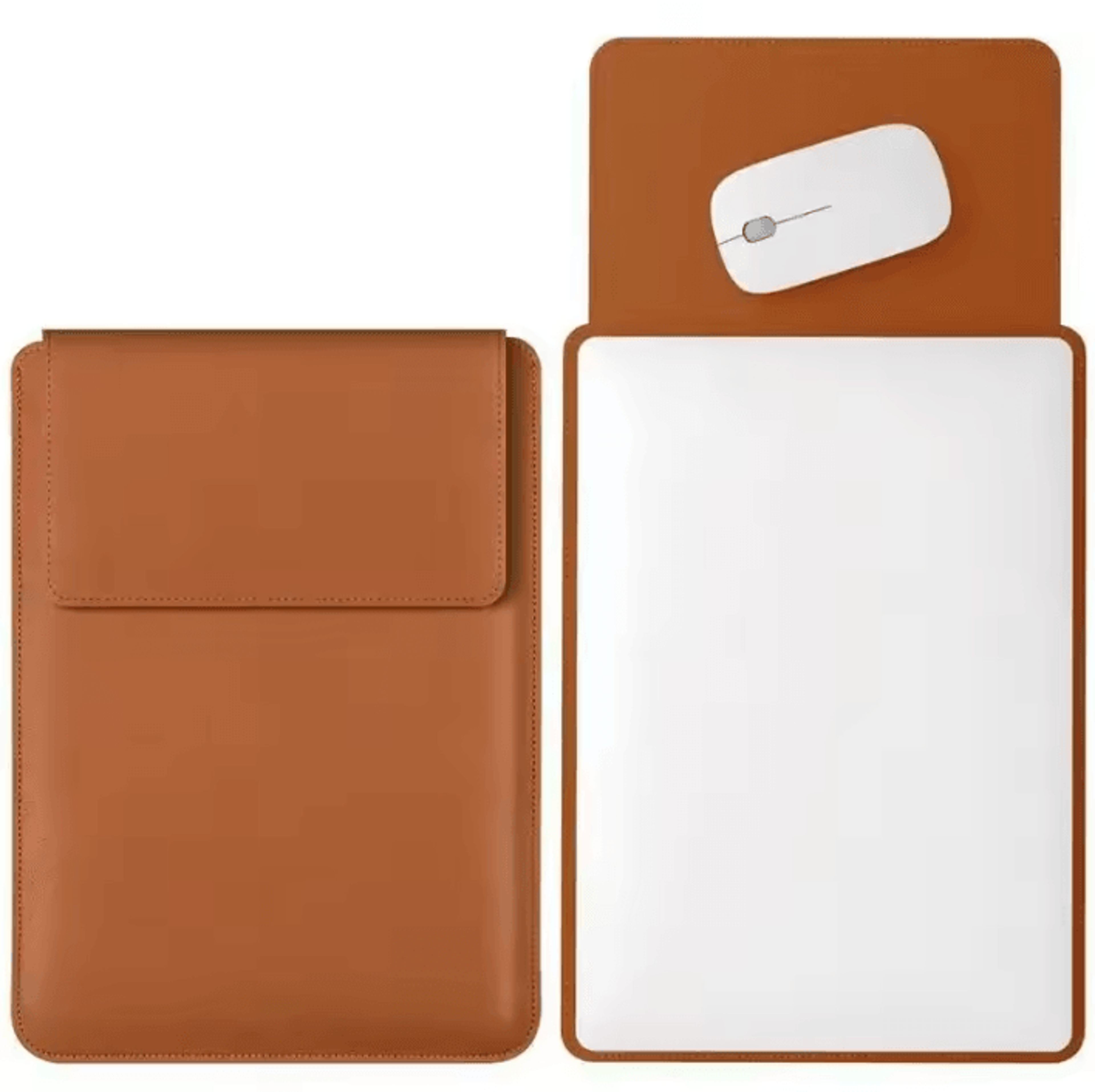 LuxeShield PU Leather Laptop Sleeve  Slim Protective Case For 1416 MacBook  Laptops 3