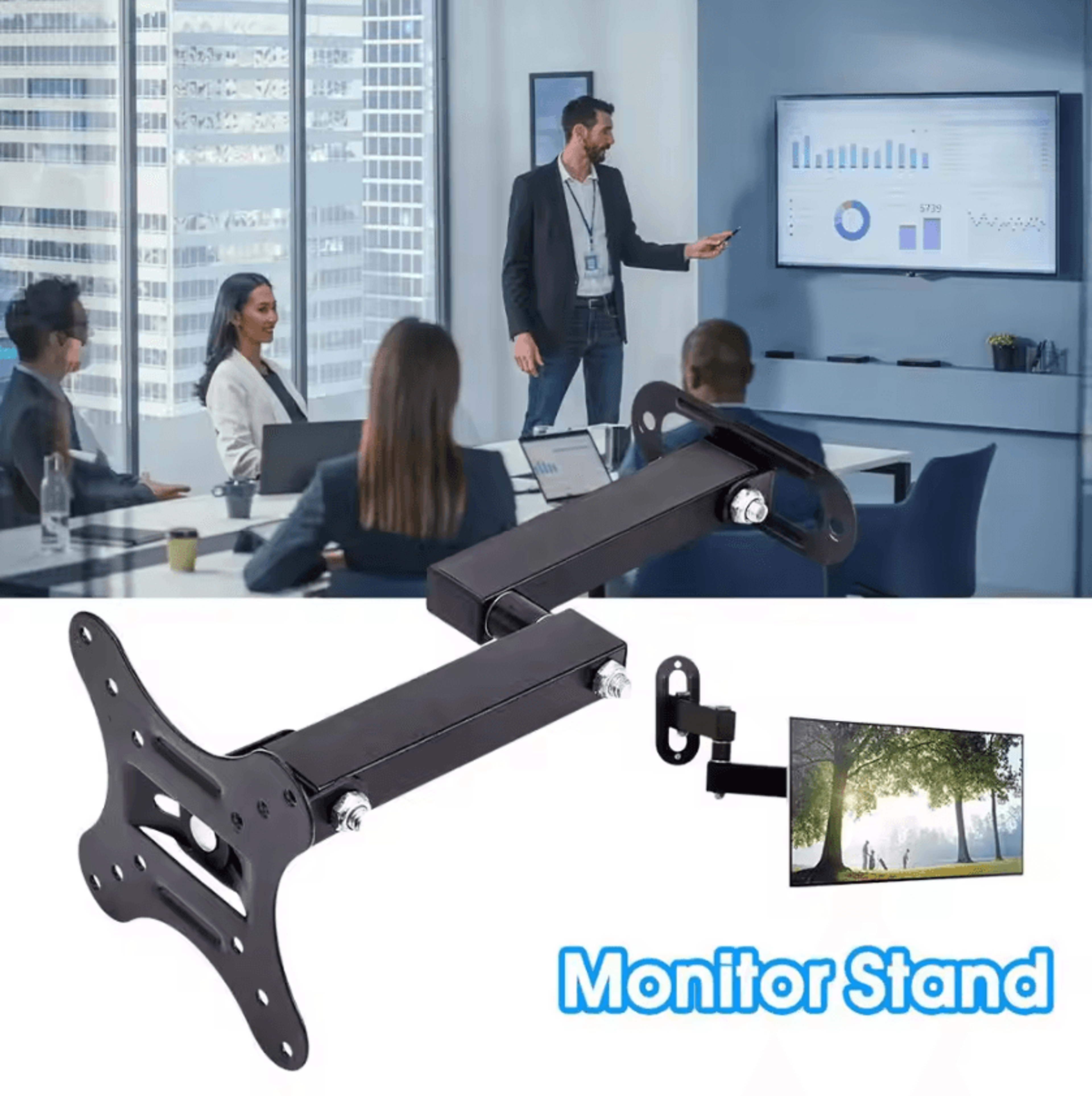 FlexMount 1027 Adjustable TV Wall Bracket  Rotating LCDLED Monitor Holder 1