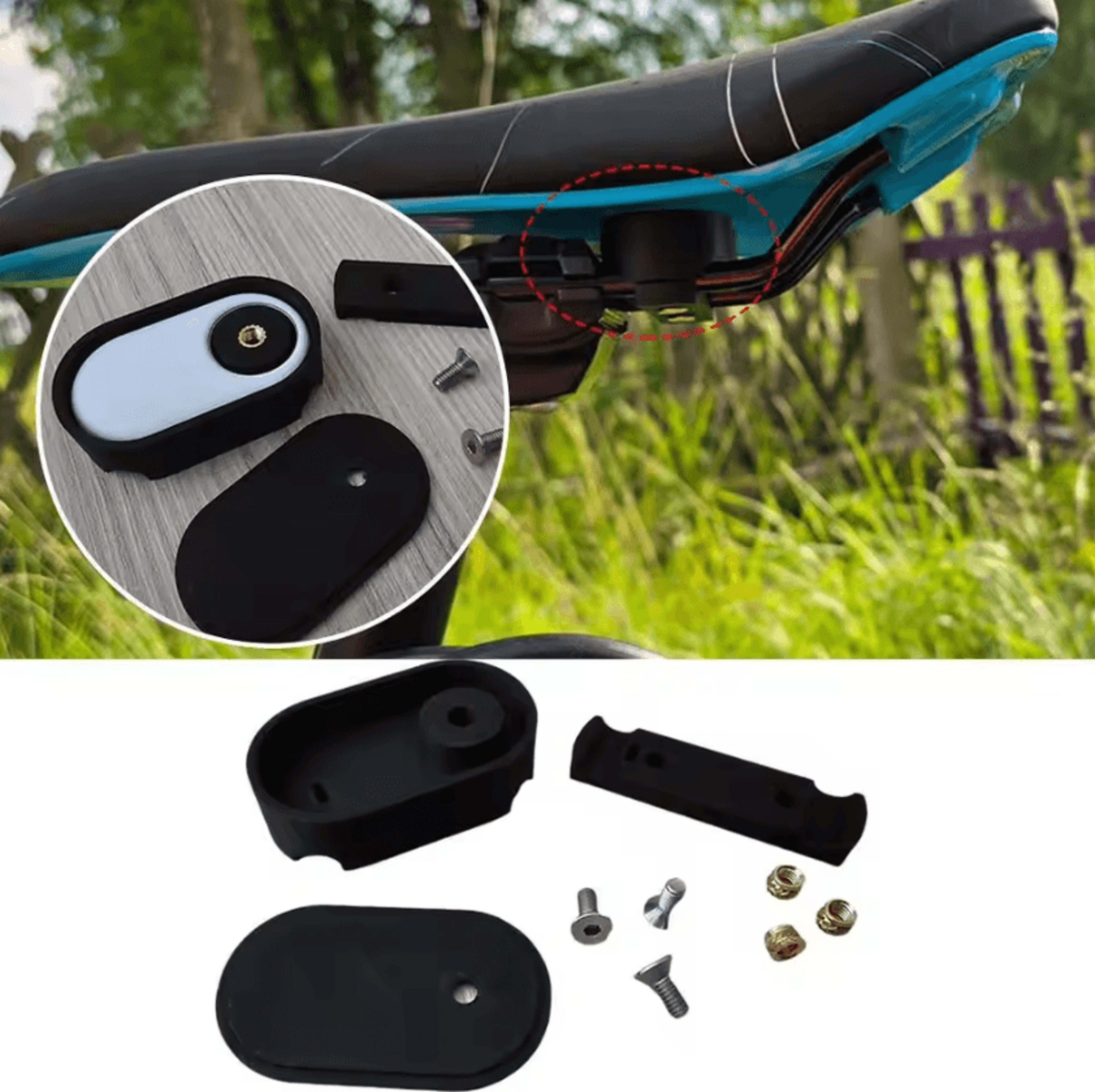 secureride samsung smarttag 2 bike saddle mount holder