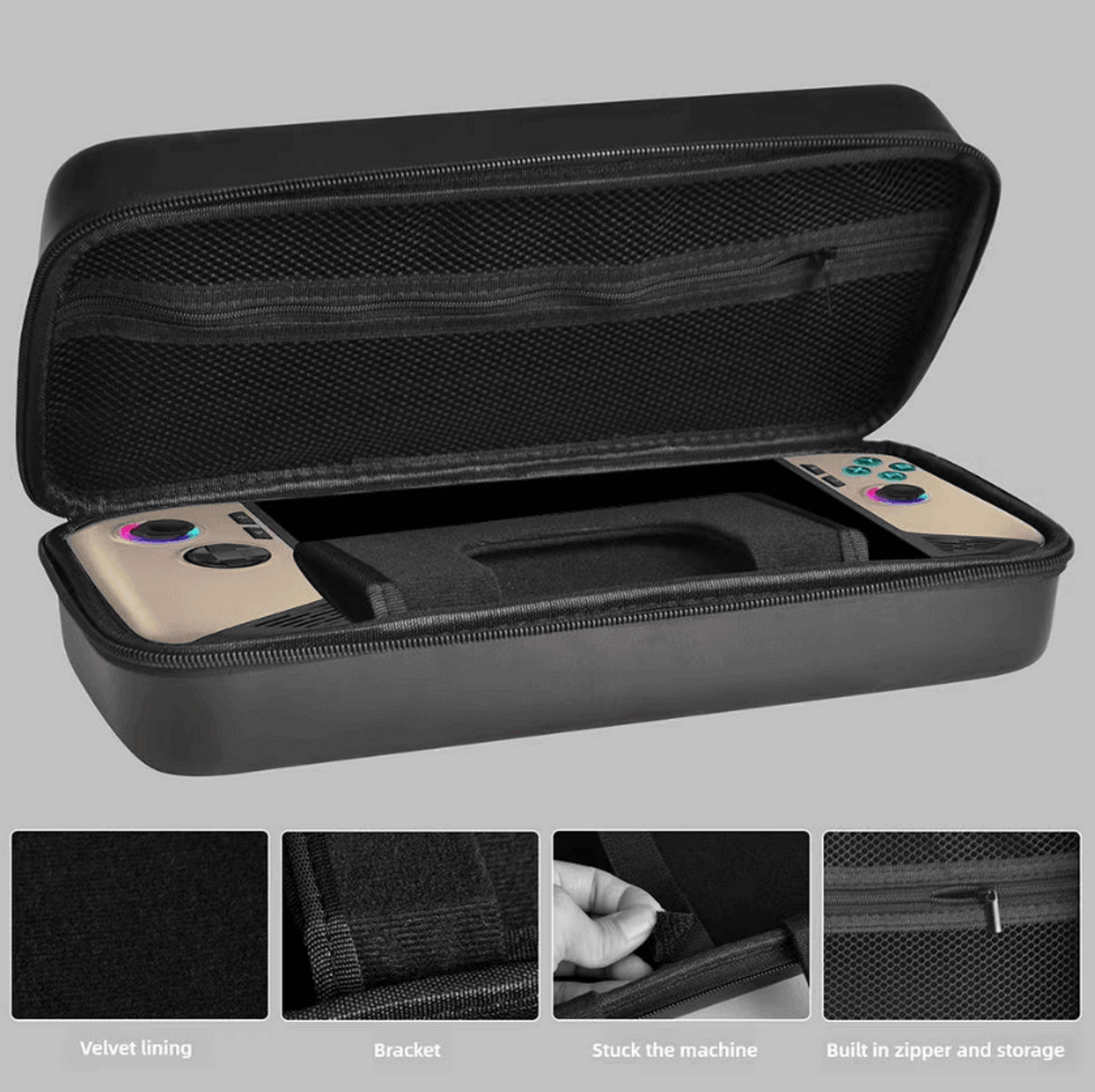 Shockproof EVA Travel Case For MSI Claw 8  Hard Shell Gaming Console Carry Bag 1