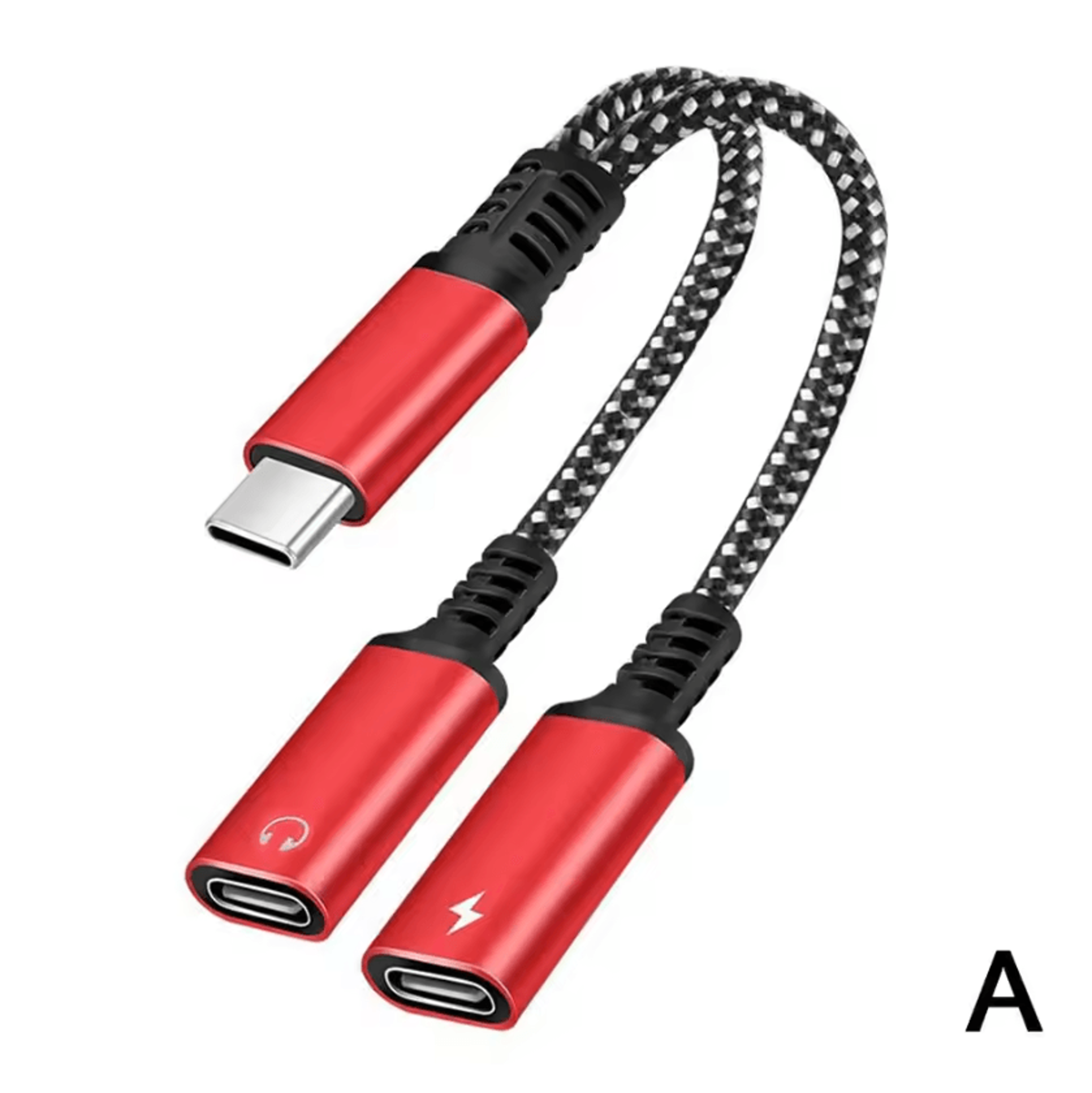 60W PD USBC Splitter Audio  Charging Adapter  Dual TypeC Headphone Dongle 4