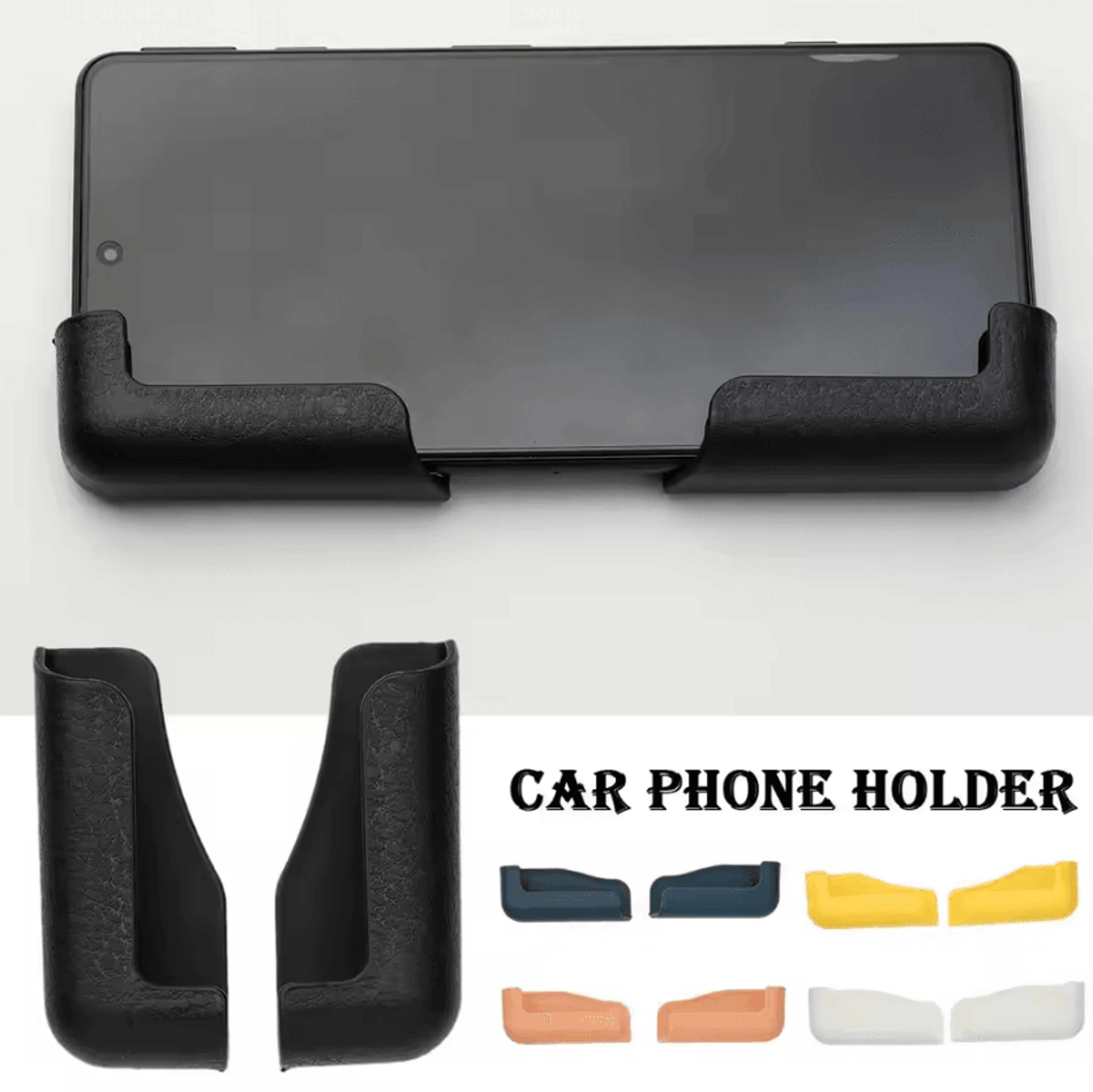 ultra-slim multifunction car phone holder – portable no-space dashboard mount