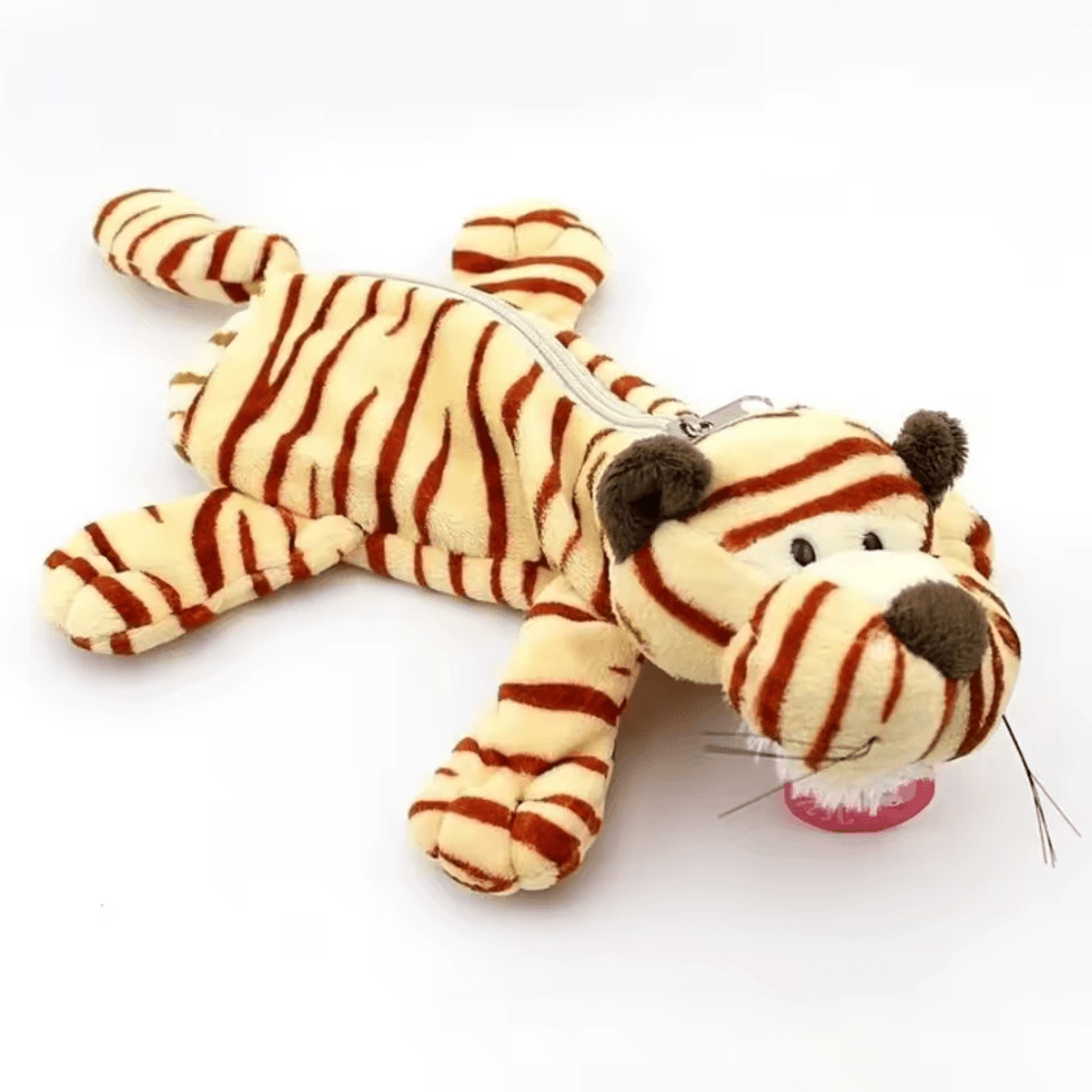 Cute Plush Animal Pencil Case  Large Capacity Kawaii Stationery Organizer 7
