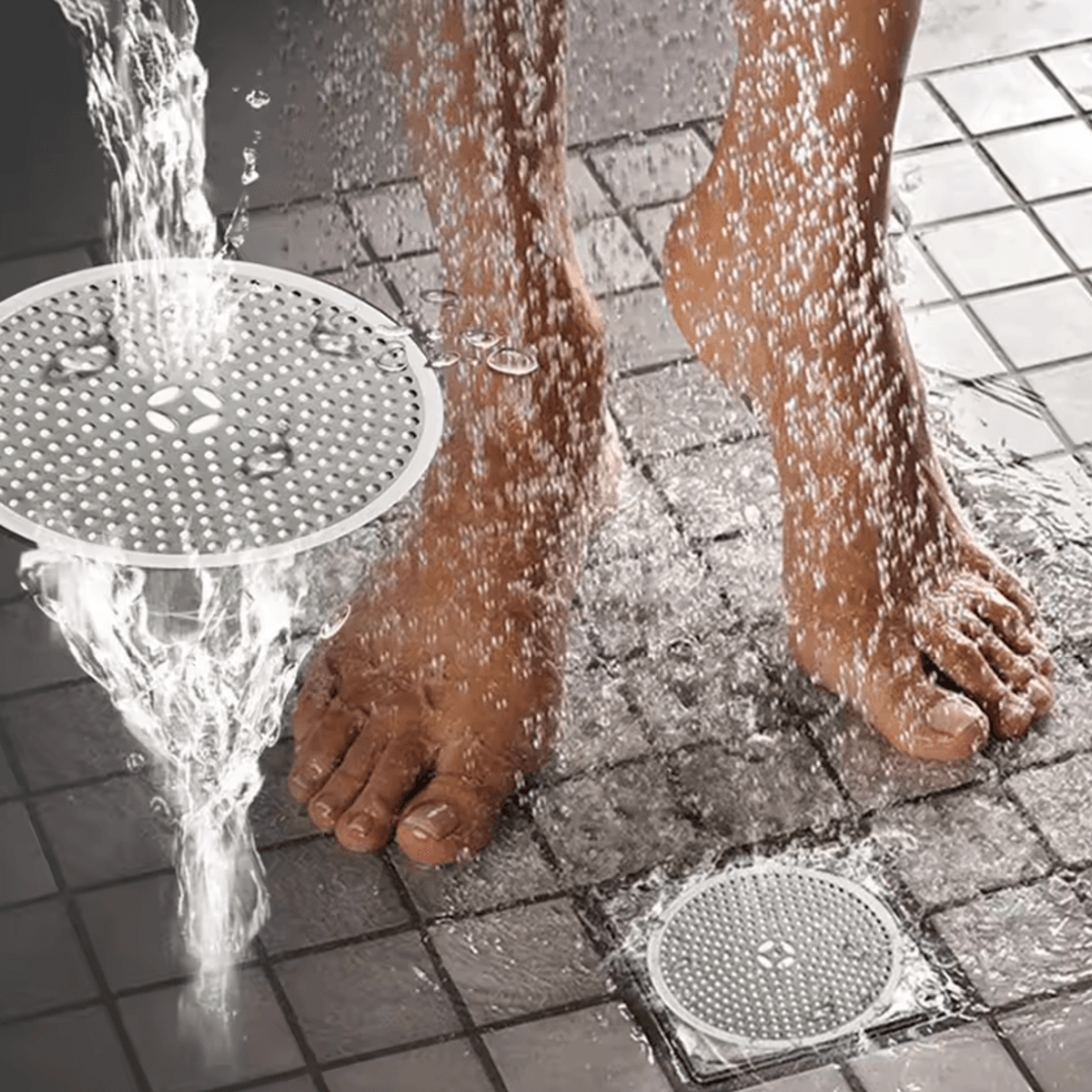 drainguard stainless steel hair catcher – shower & sink anti-clog drain filter