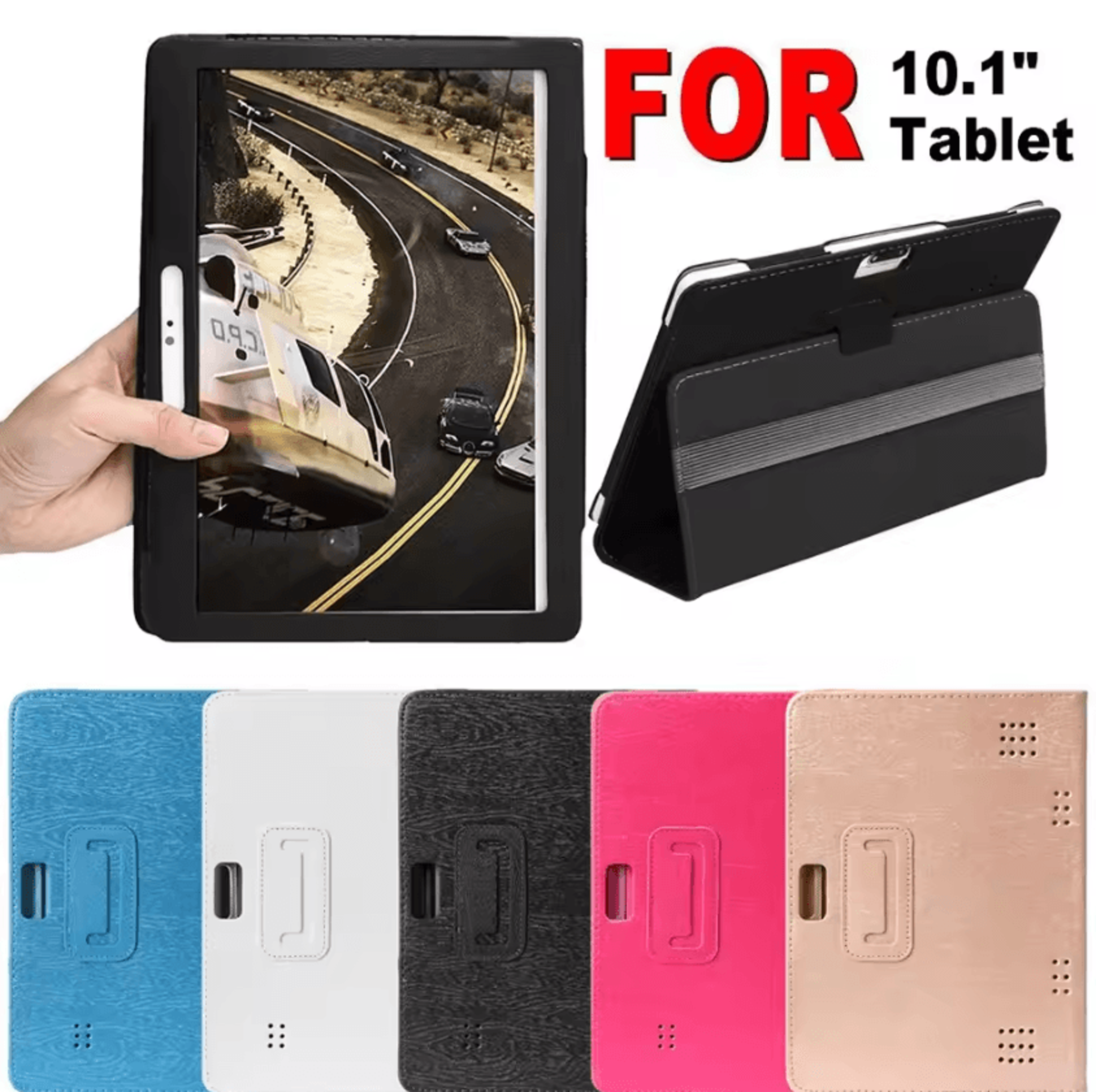FlexGuard Universal Tablet Case  PU Leather Flip Stand Cover For 101 Android Tablets 0