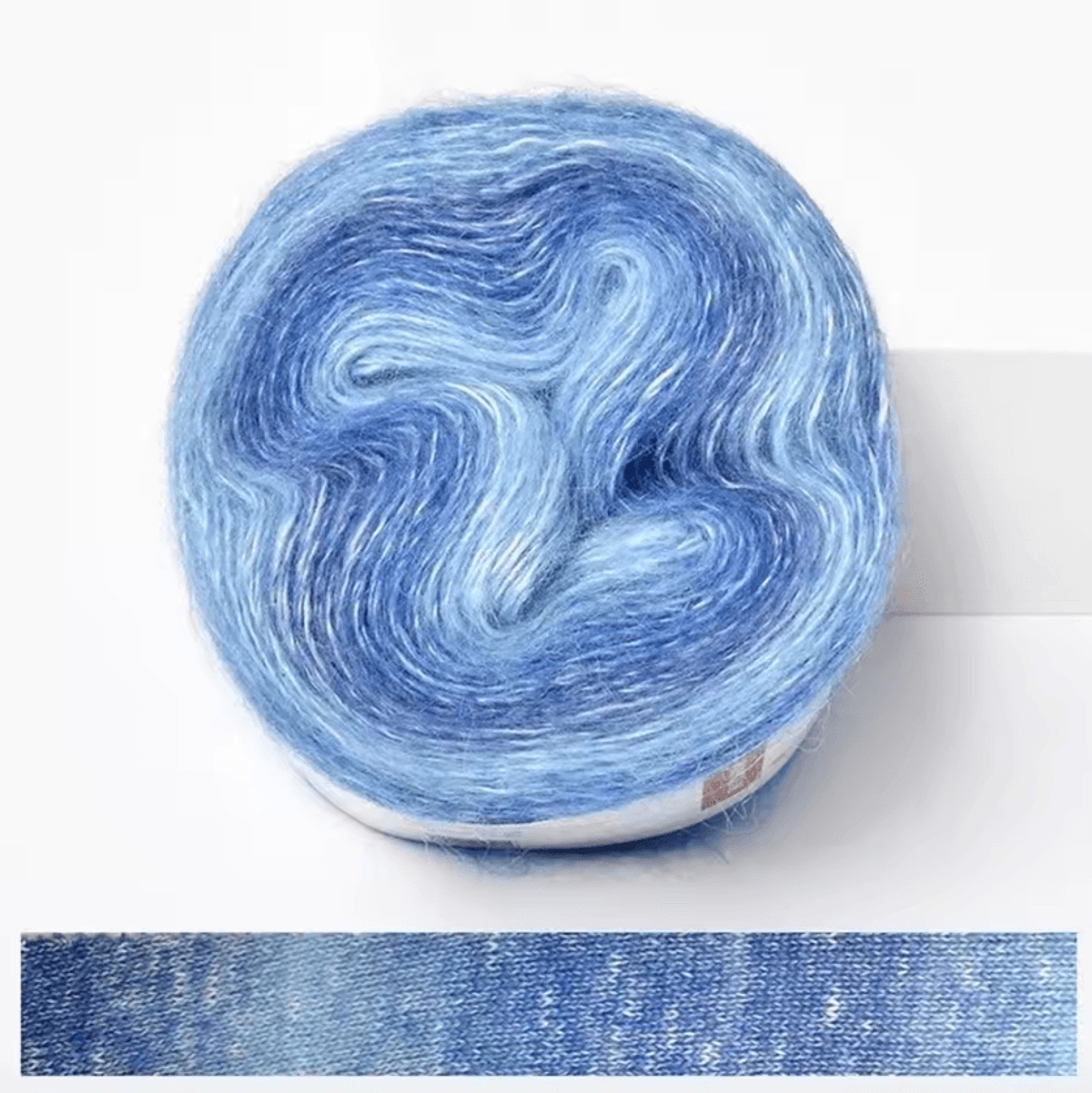 RainbowSoft 250M Gradient Cake Yarn  Organic Cotton Blend Crochet  Knitting Yarn 9