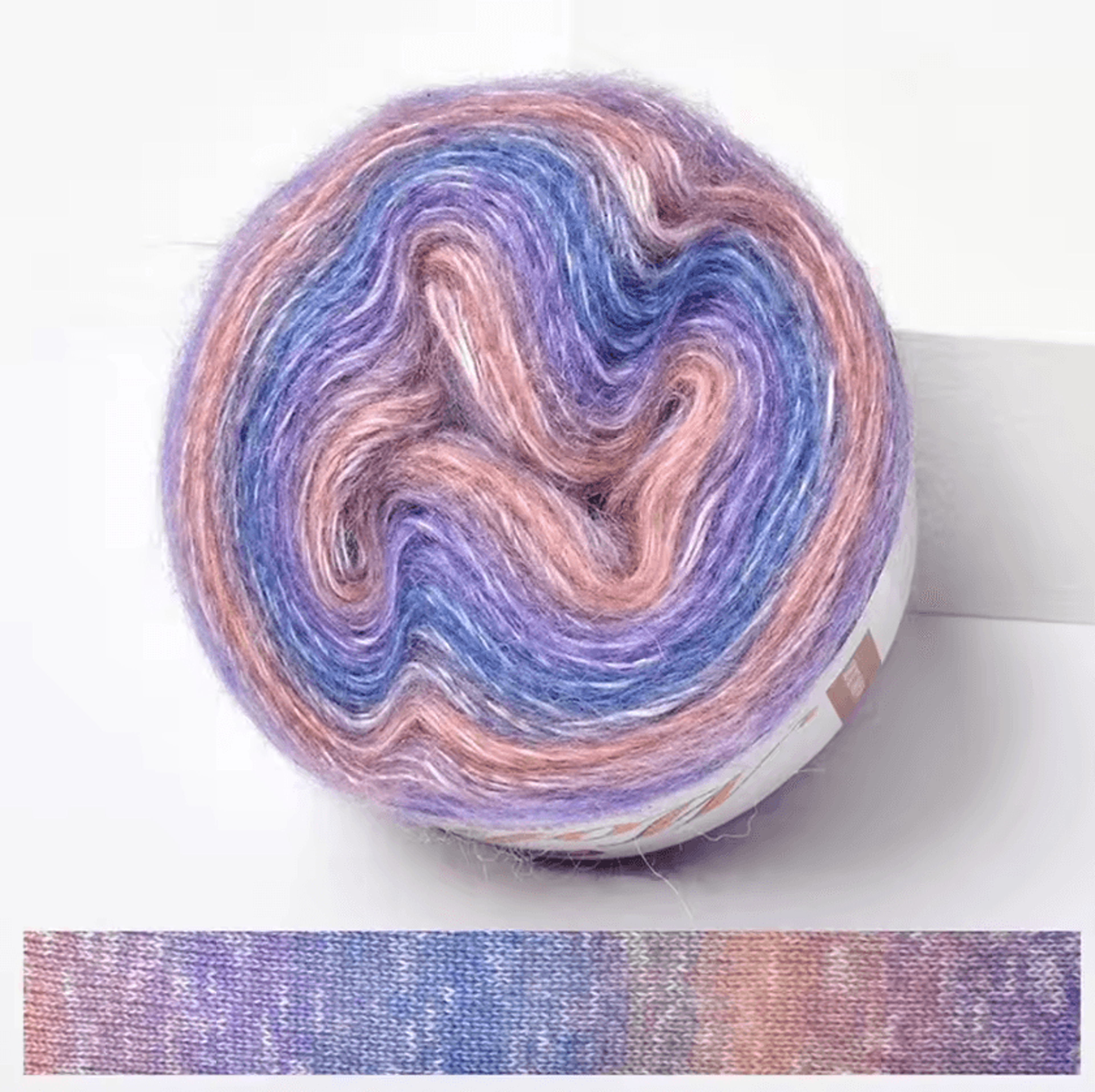 RainbowSoft 250M Gradient Cake Yarn  Organic Cotton Blend Crochet  Knitting Yarn 4