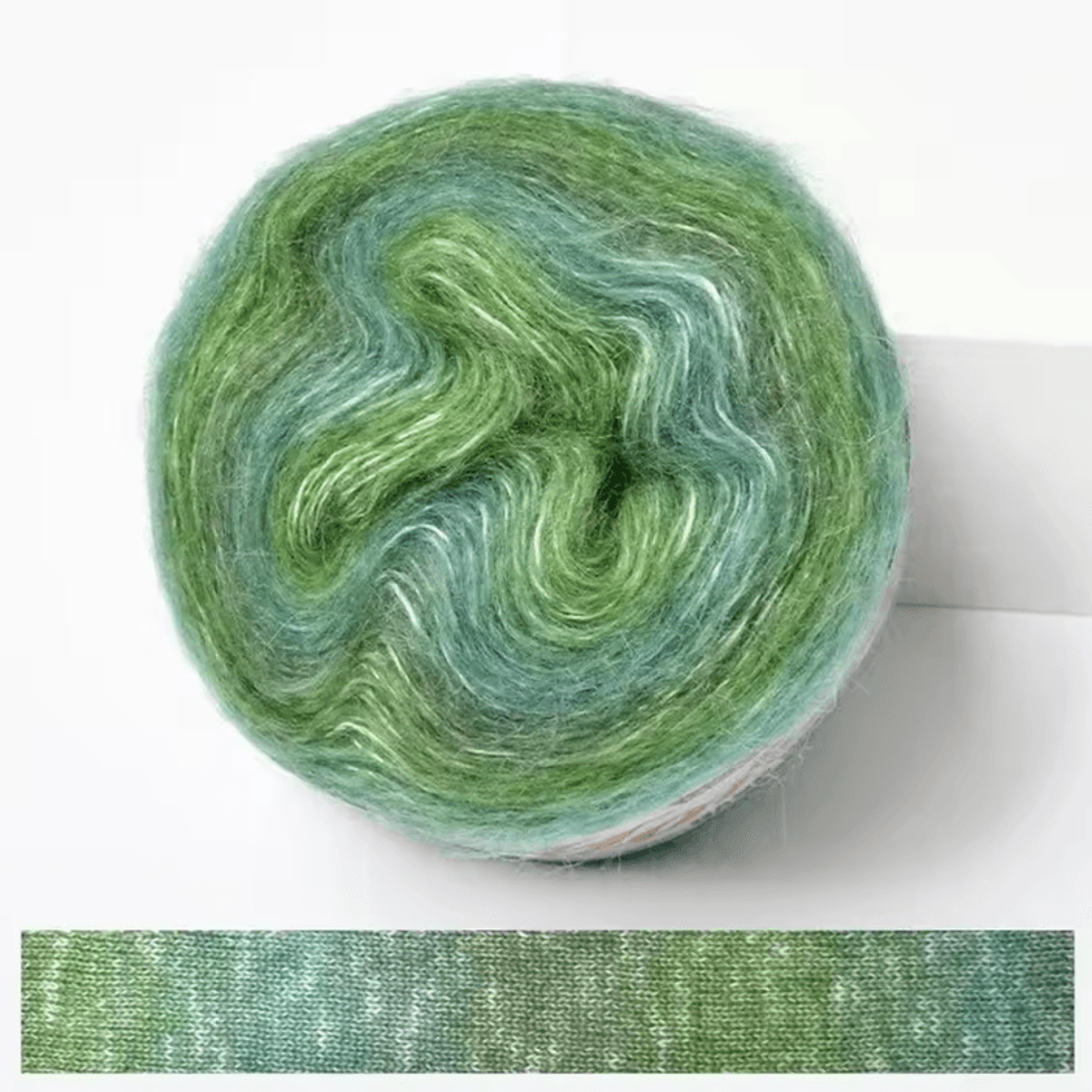 RainbowSoft 250M Gradient Cake Yarn  Organic Cotton Blend Crochet  Knitting Yarn 5