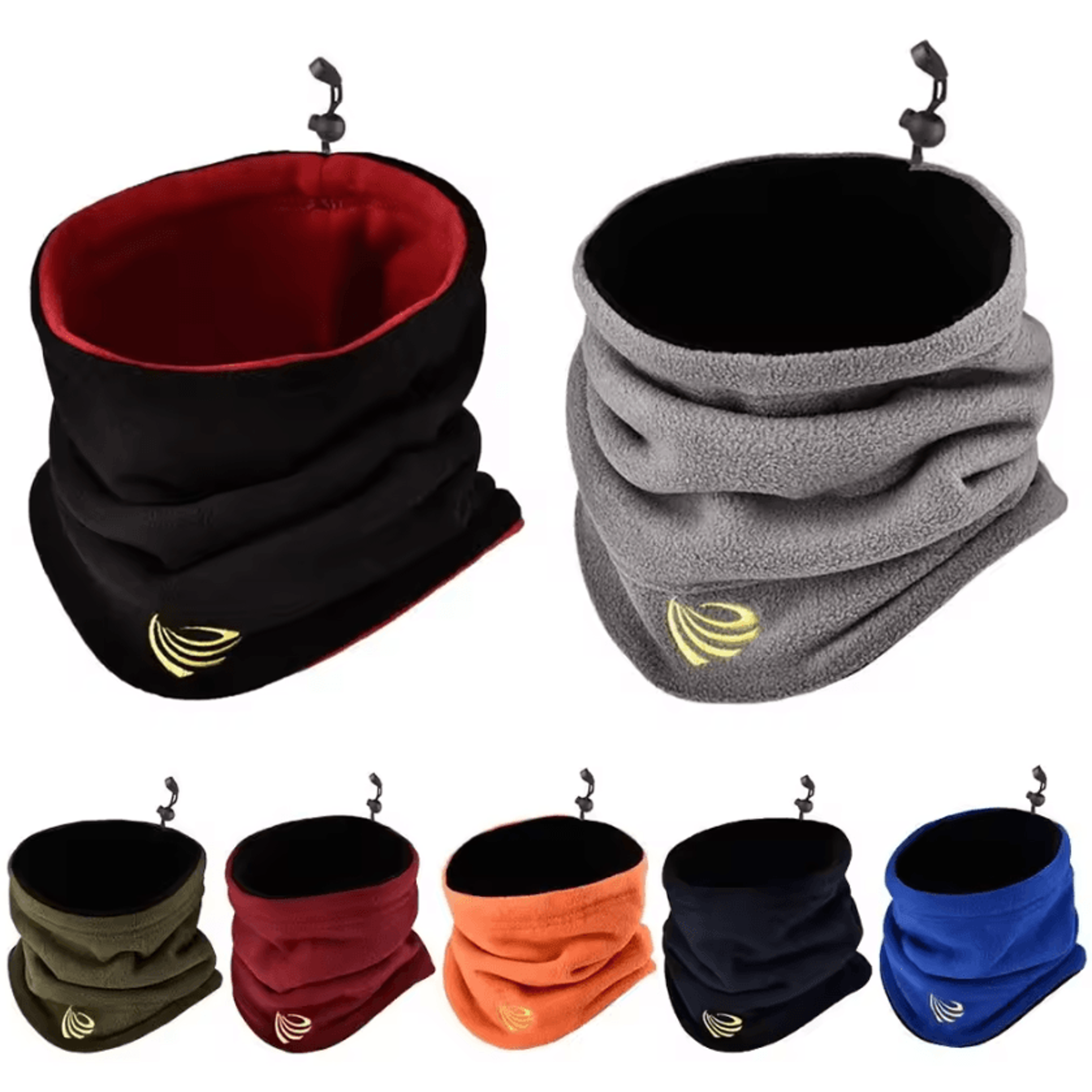 winter fleece neck gaiter – thermal ski face cover & windproof outdoor mask