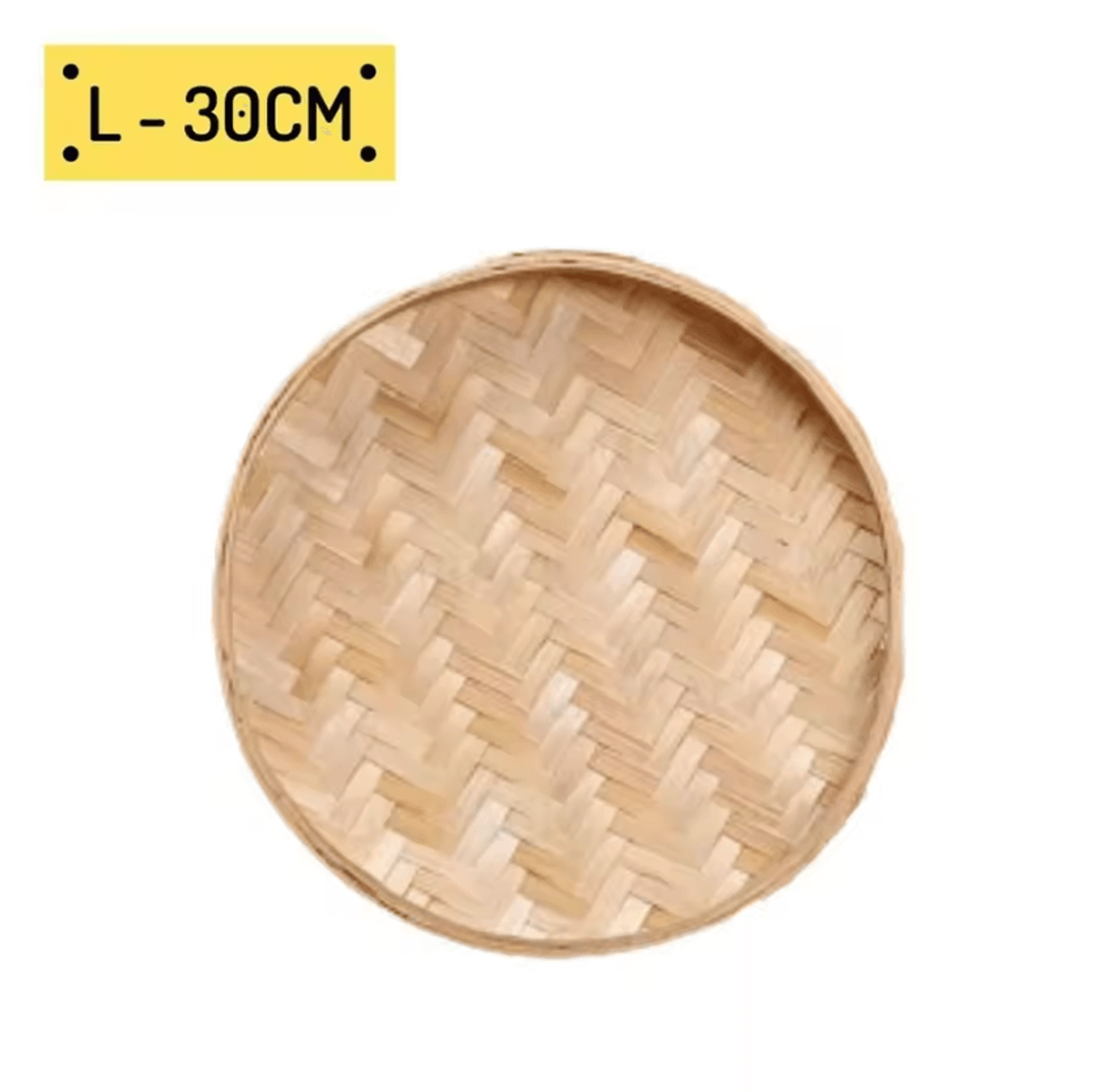 Handwoven Bamboo Sieve Tray  Rustic Fruit  Bread Storage Basket 4