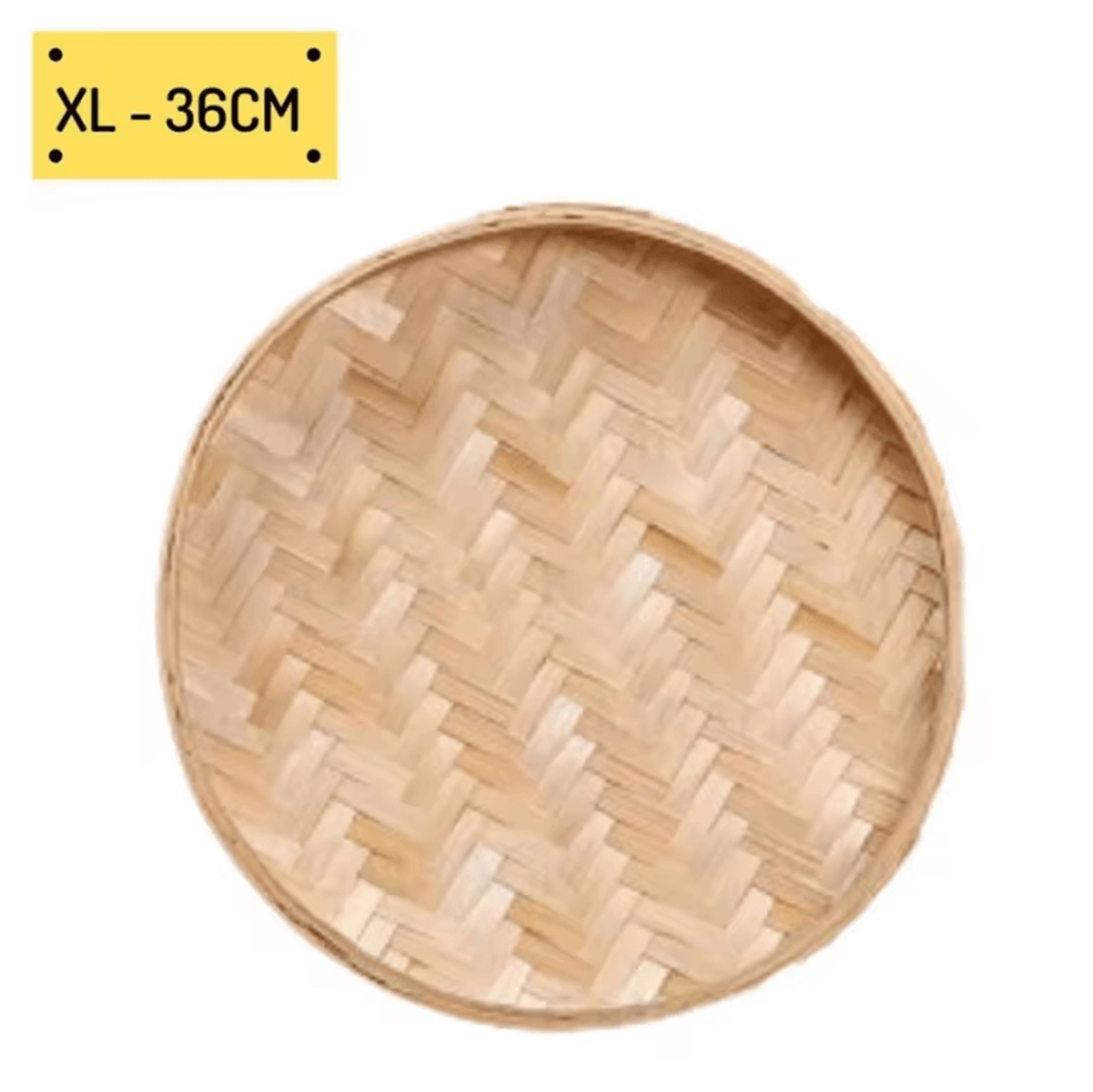 Handwoven Bamboo Sieve Tray  Rustic Fruit  Bread Storage Basket 5