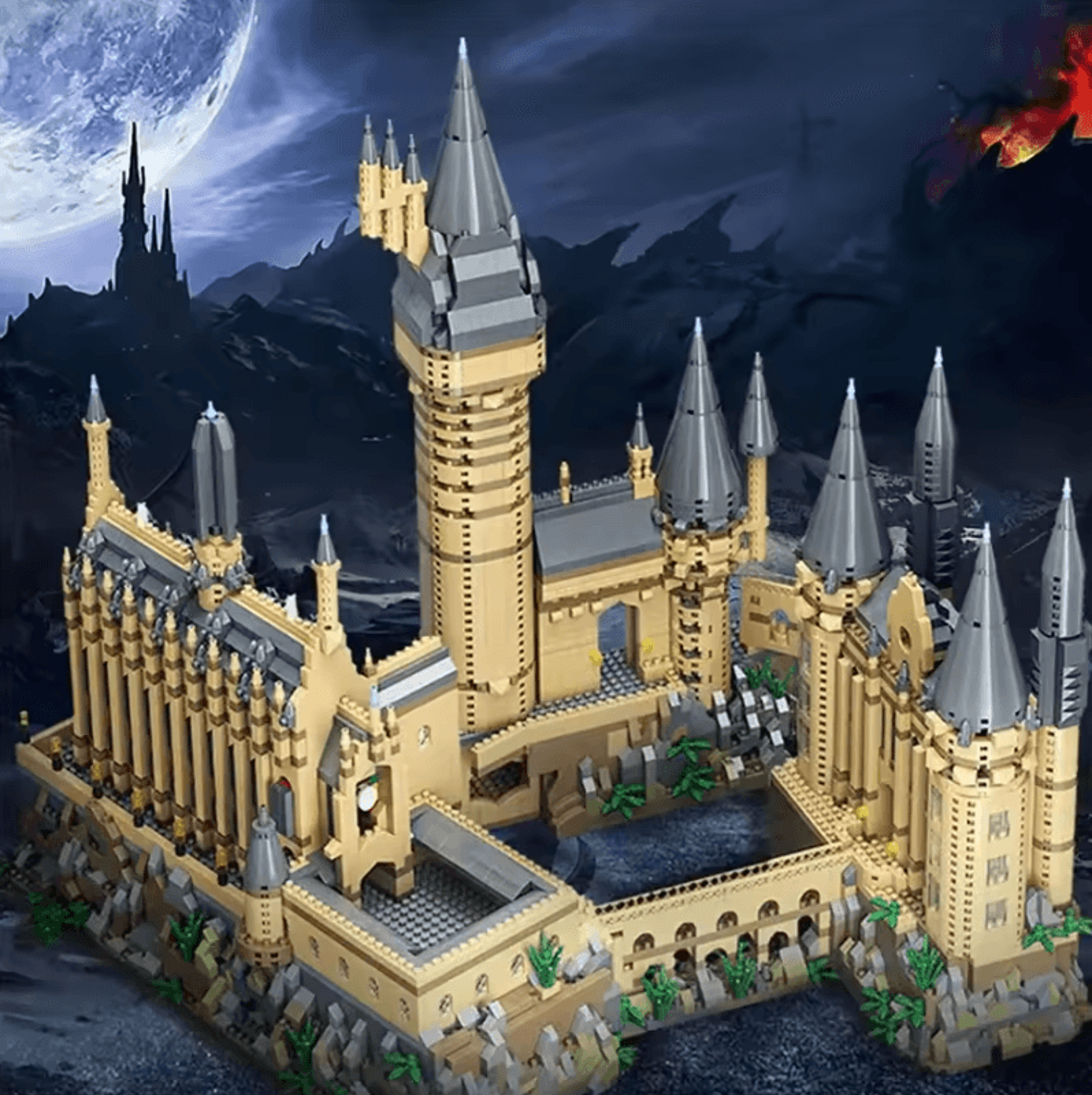 Creative Medieval Magic Castle Micro Building Blocks  School Architecture Palace DIY Set 2