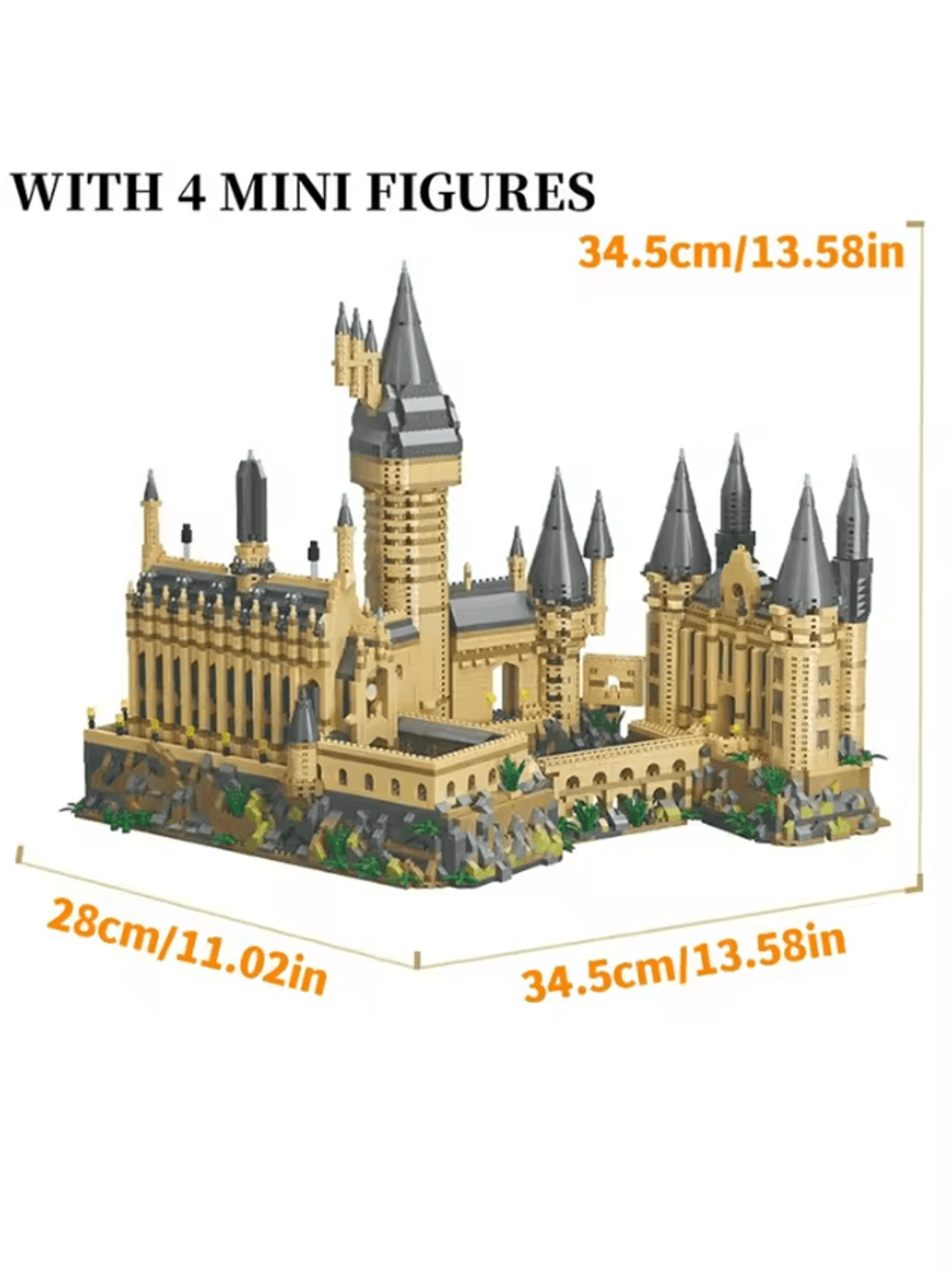 Creative Medieval Magic Castle Micro Building Blocks  School Architecture Palace DIY Set 3