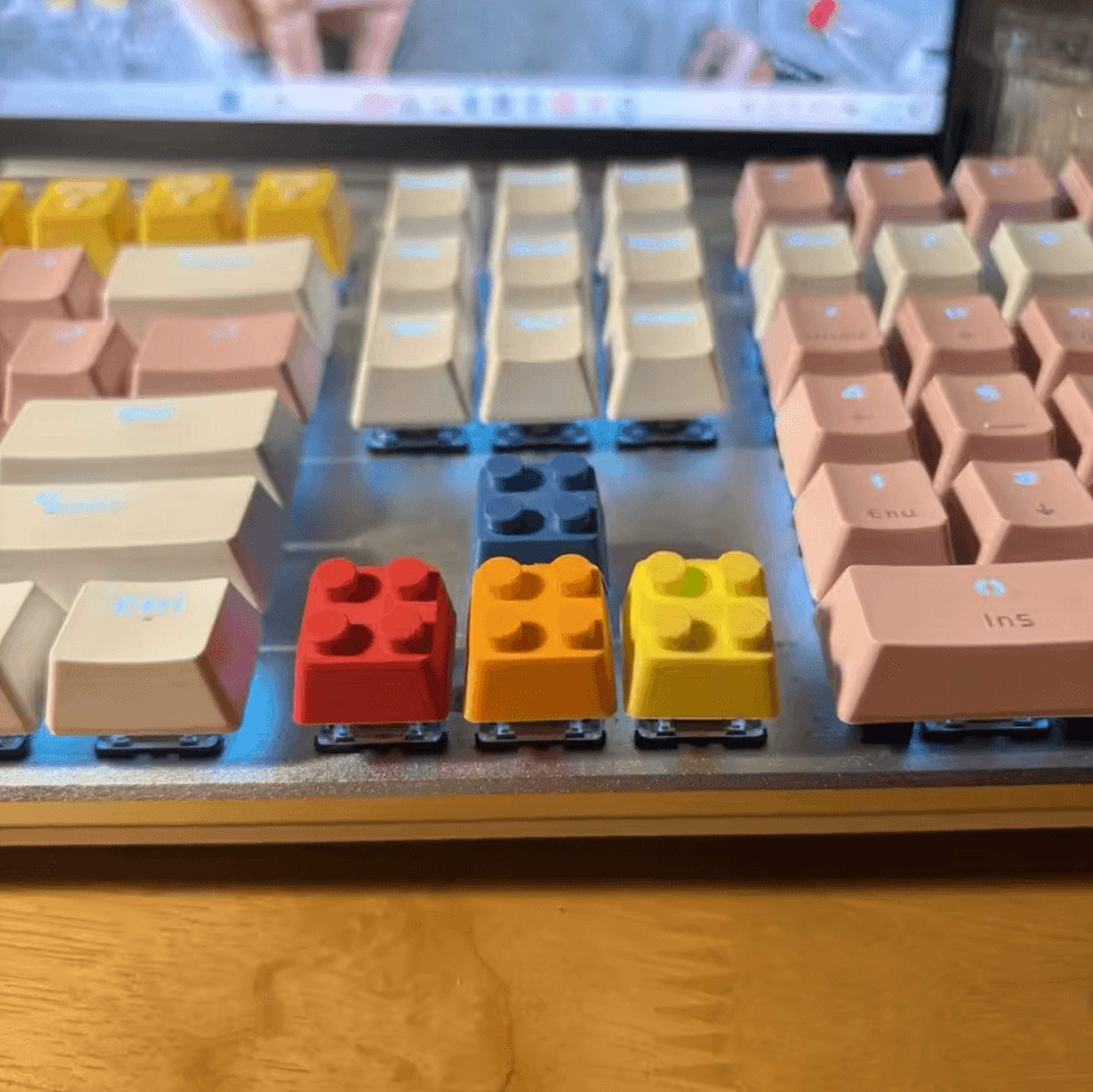 3D Printed WASD Keycaps Set  MX Stem Custom Directional Gaming Keys 1