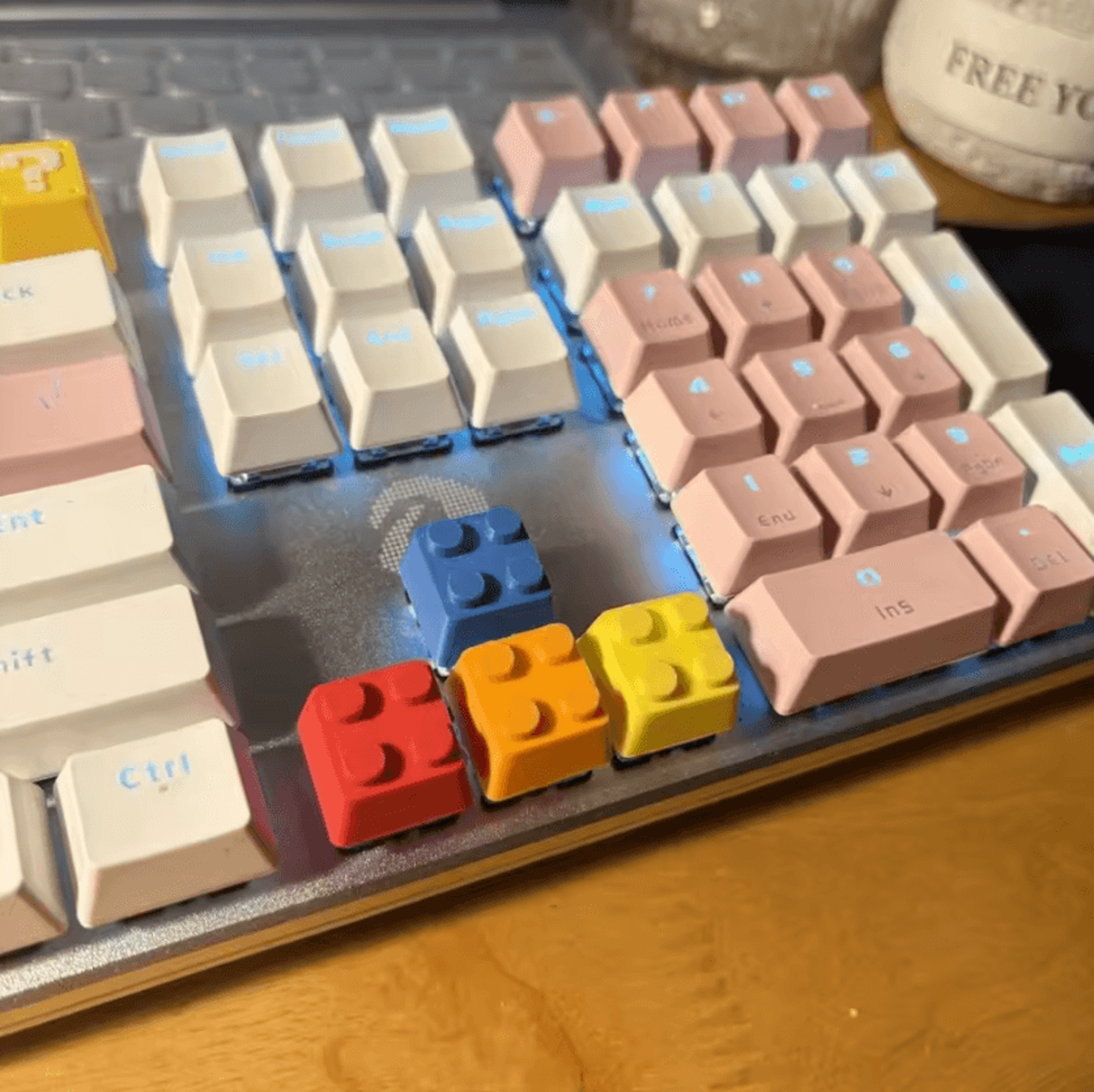 3D Printed WASD Keycaps Set  MX Stem Custom Directional Gaming Keys 2