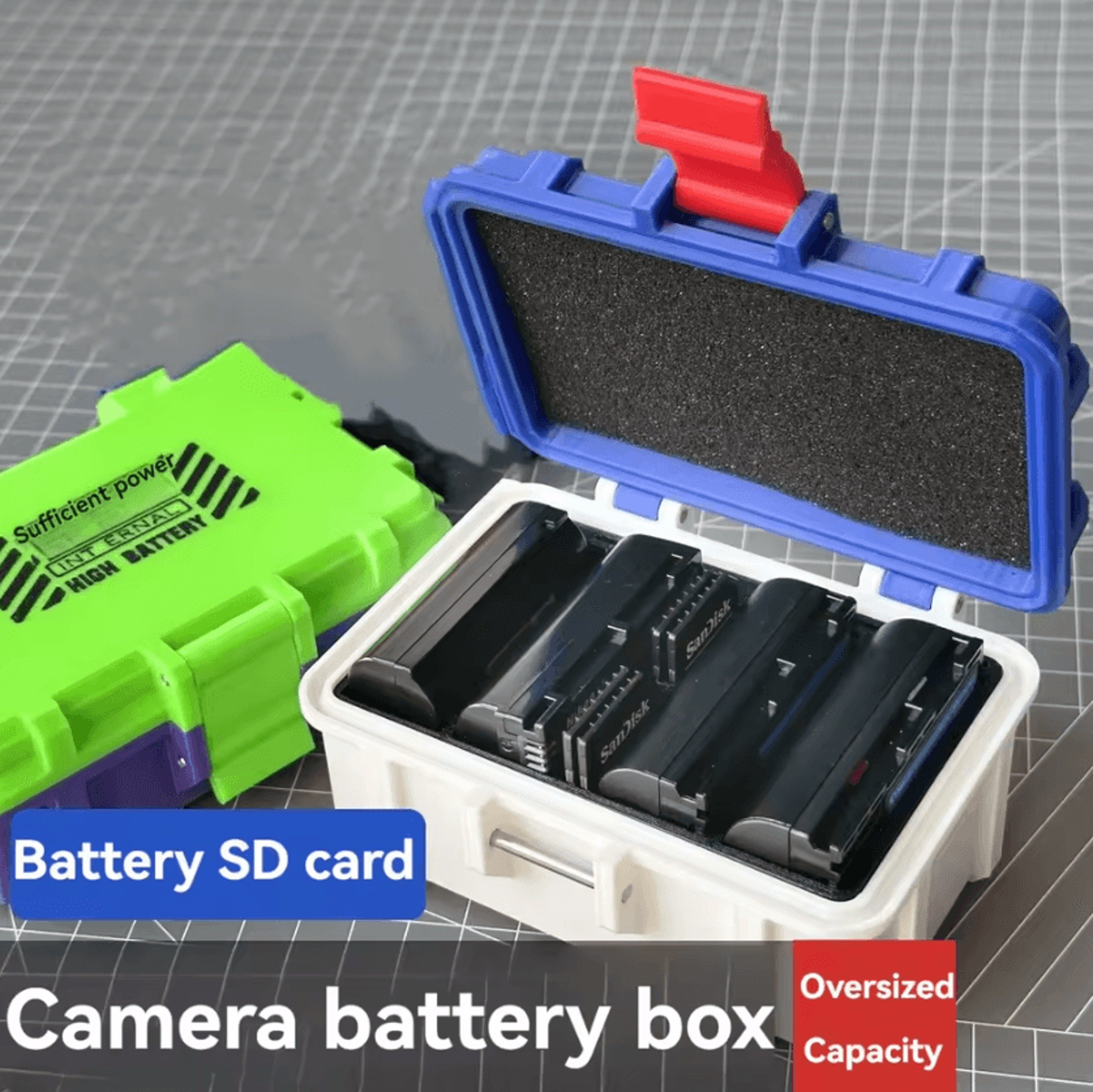 MoistureProof Camera Battery Storage Box  DSLR  Mirrorless Battery Case Organizer 0