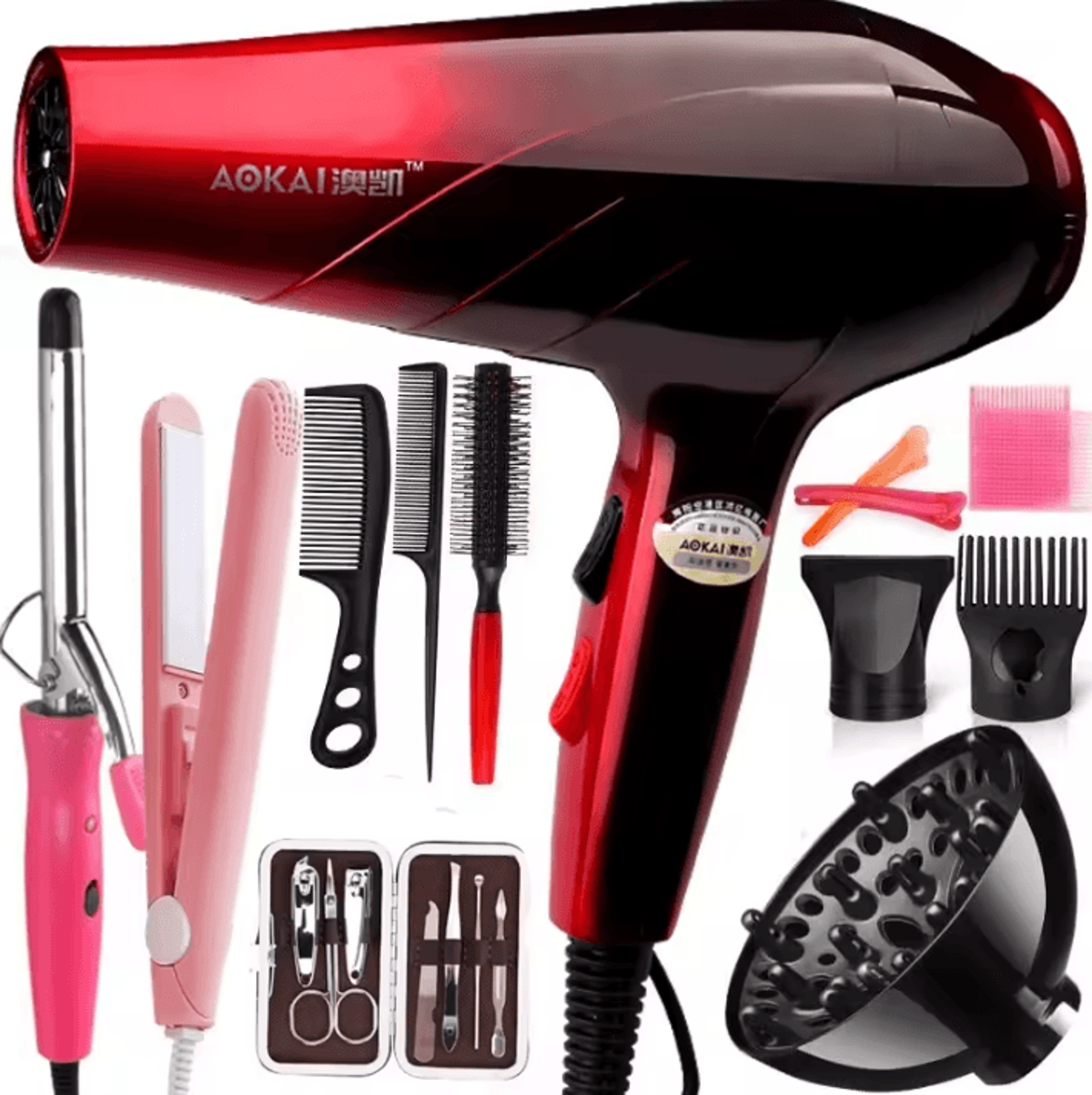 Professional Powerful Ionic Hair Dryer With Hot  Cold Control  Precision Nozzle 6